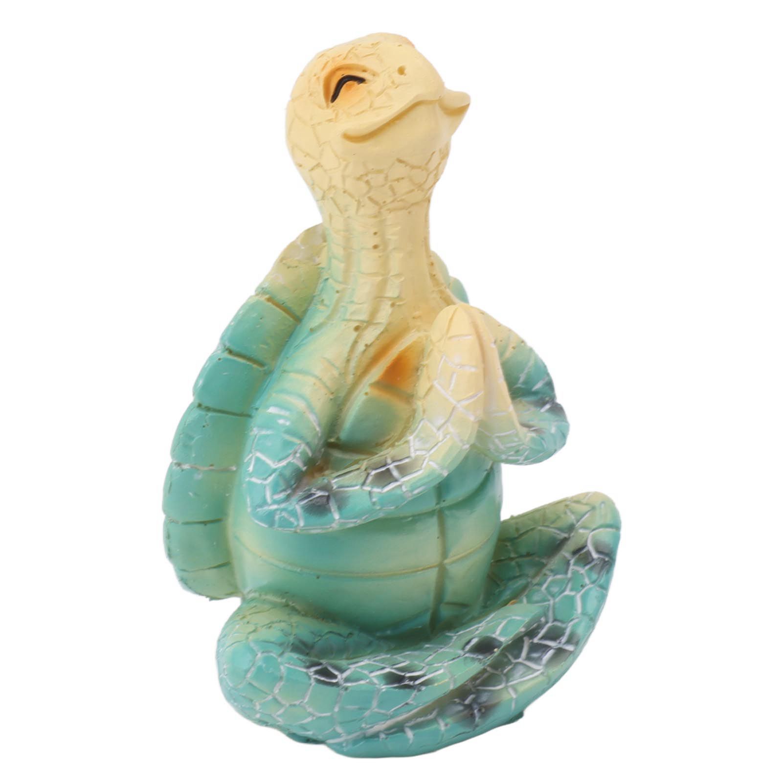 Sea Turtle Yoga Figurine Decoration Summer Meditating Decor Spring Garden view 4