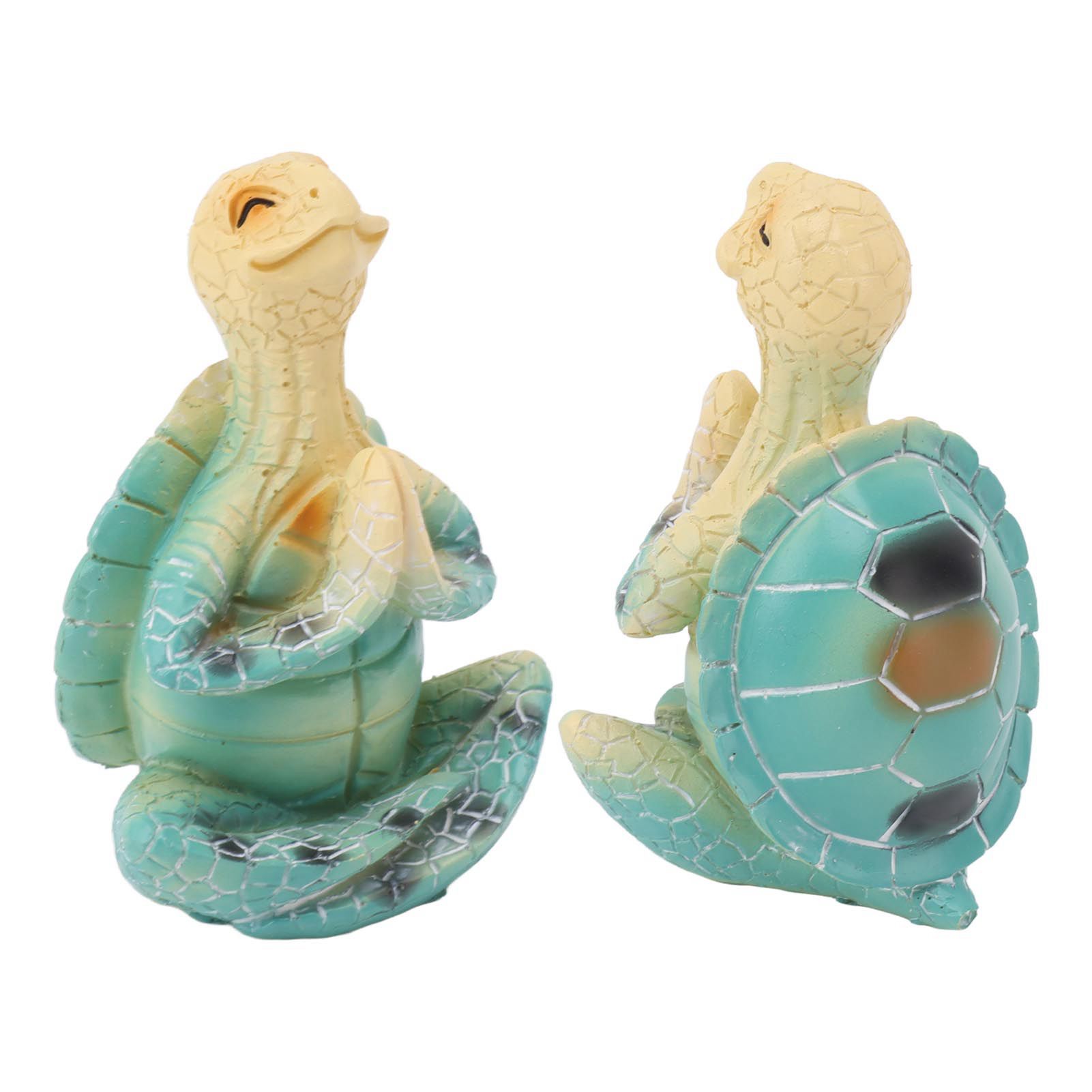 Sea Turtle Yoga Figurine Decoration Summer Meditating Decor Spring Garden view 7