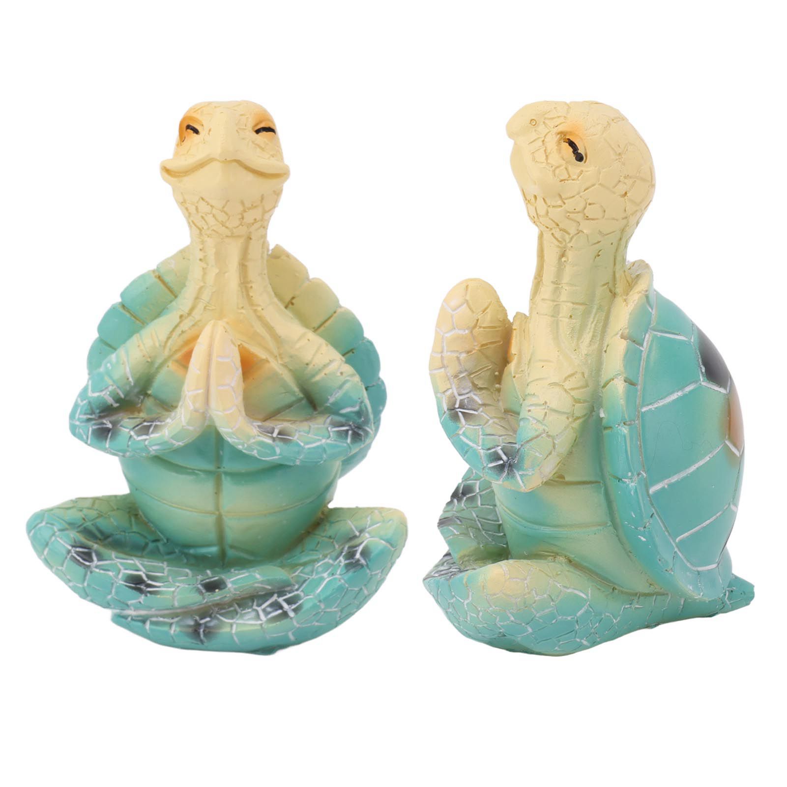 Sea Turtle Yoga Figurine Decoration Summer Meditating Decor Spring Garden view 8