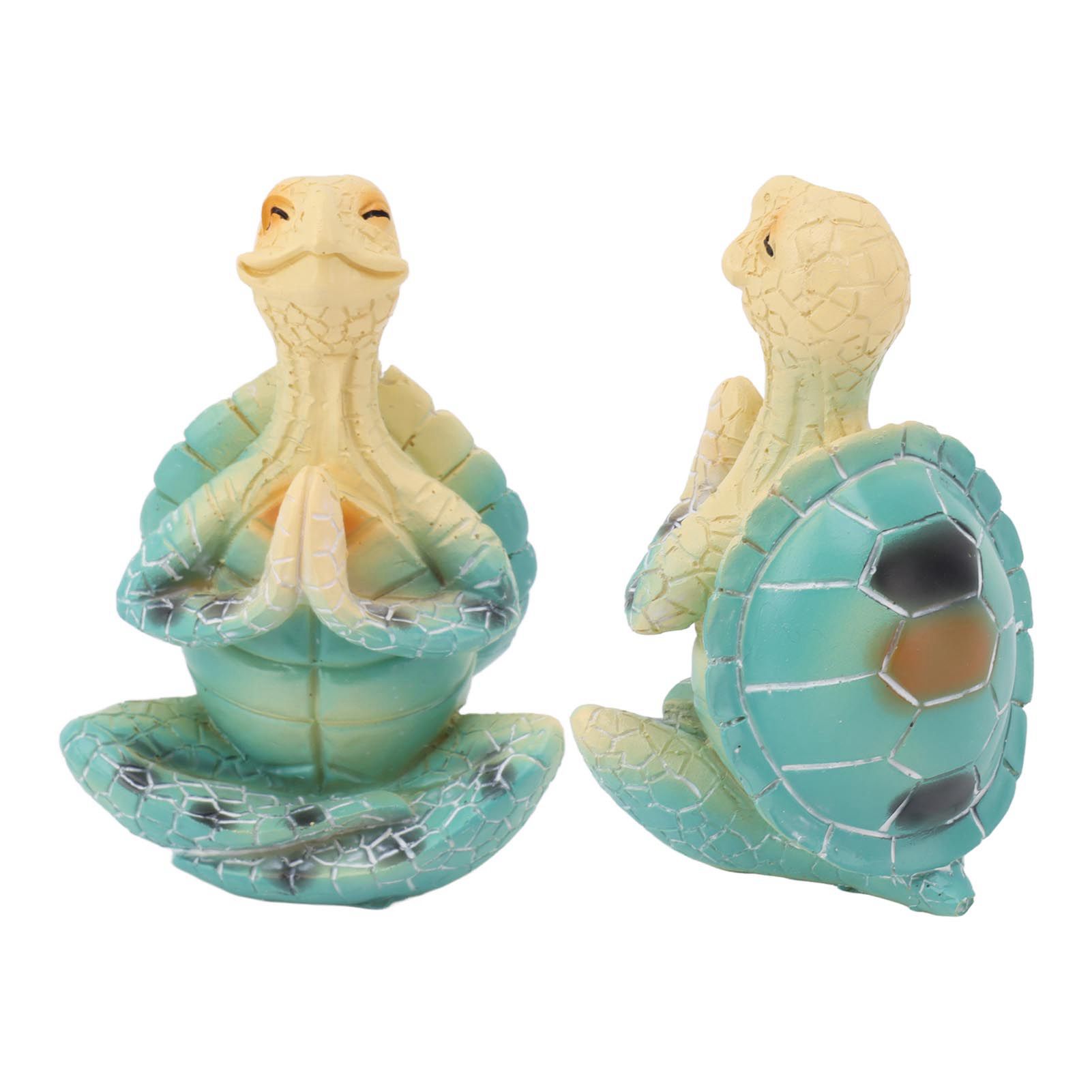 Sea Turtle Yoga Figurine Decoration Summer Meditating Decor Spring Garden view 9