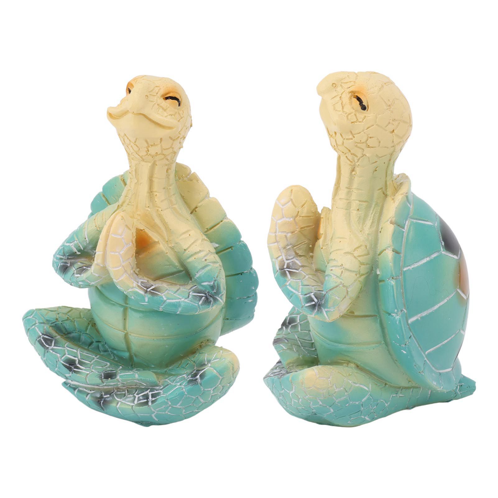 Sea Turtle Yoga Figurine Decoration Summer Meditating Decor Spring Garden view 10