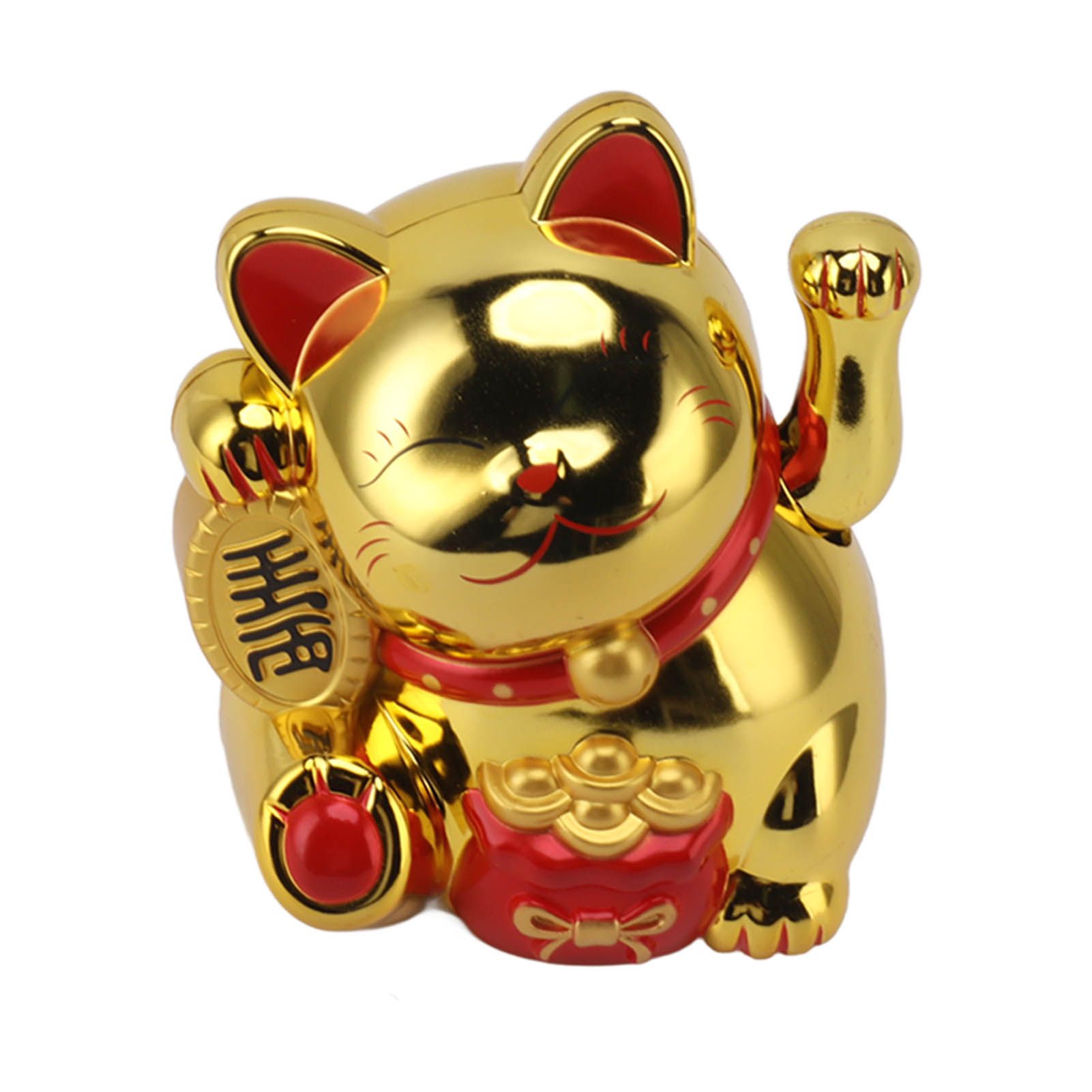 5.5in Electric Waving Arm Fortune Cat Decorative Cute Plastic Cat Ornaments view 4