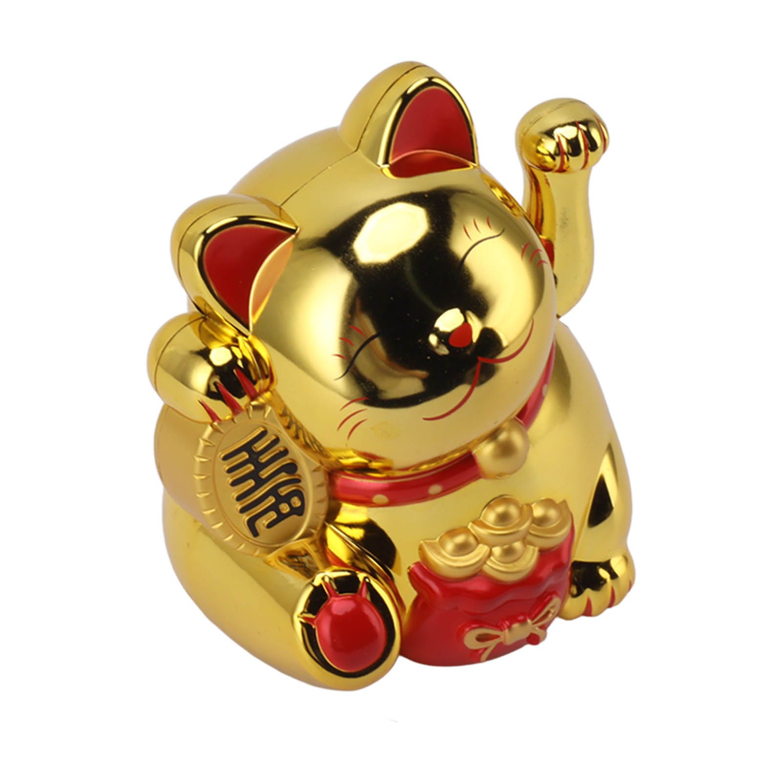 5.5in Electric Waving Arm Fortune Cat Decorative Cute Plastic Cat Ornaments view 5