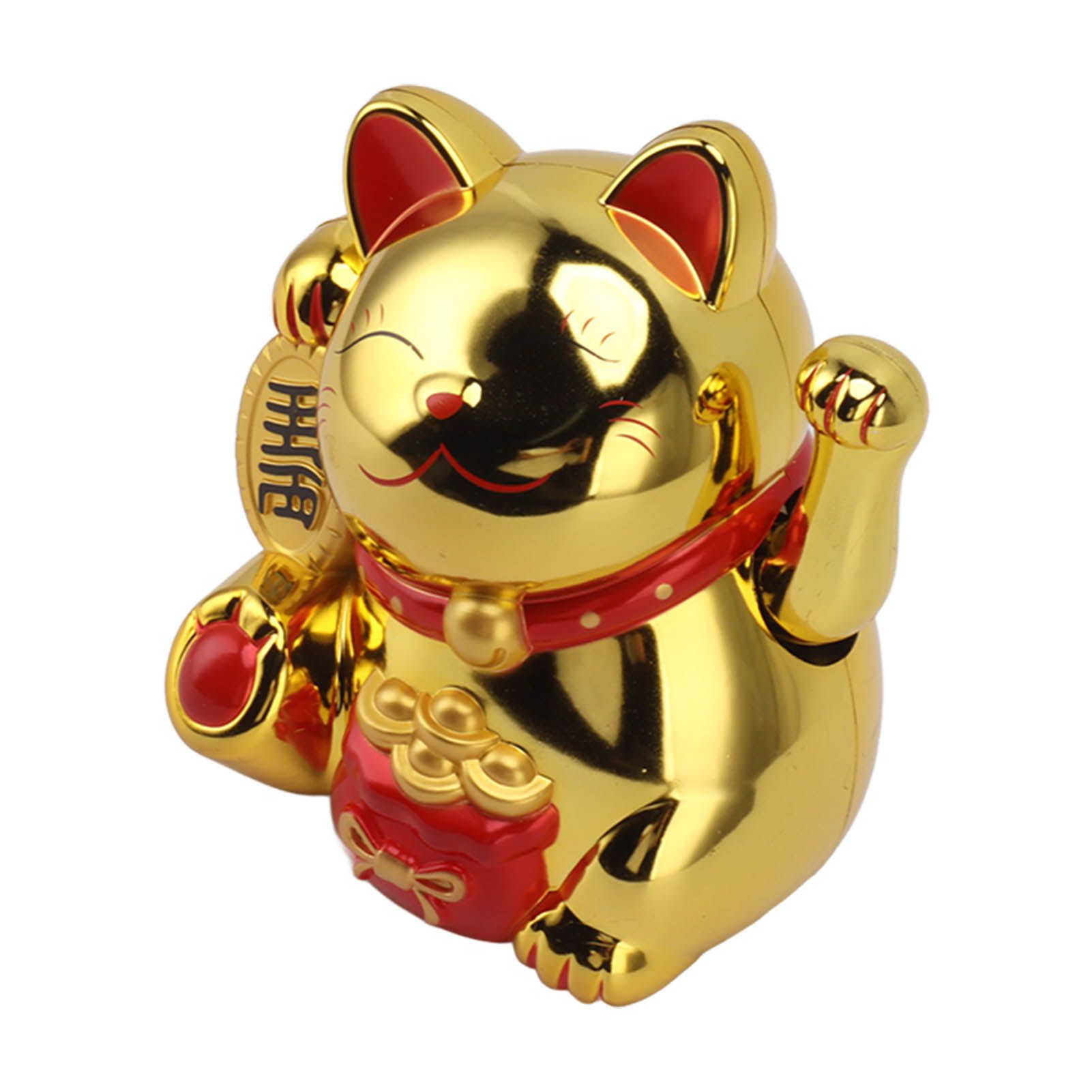 5.5in Electric Waving Arm Fortune Cat Decorative Cute Plastic Cat Ornaments view 6