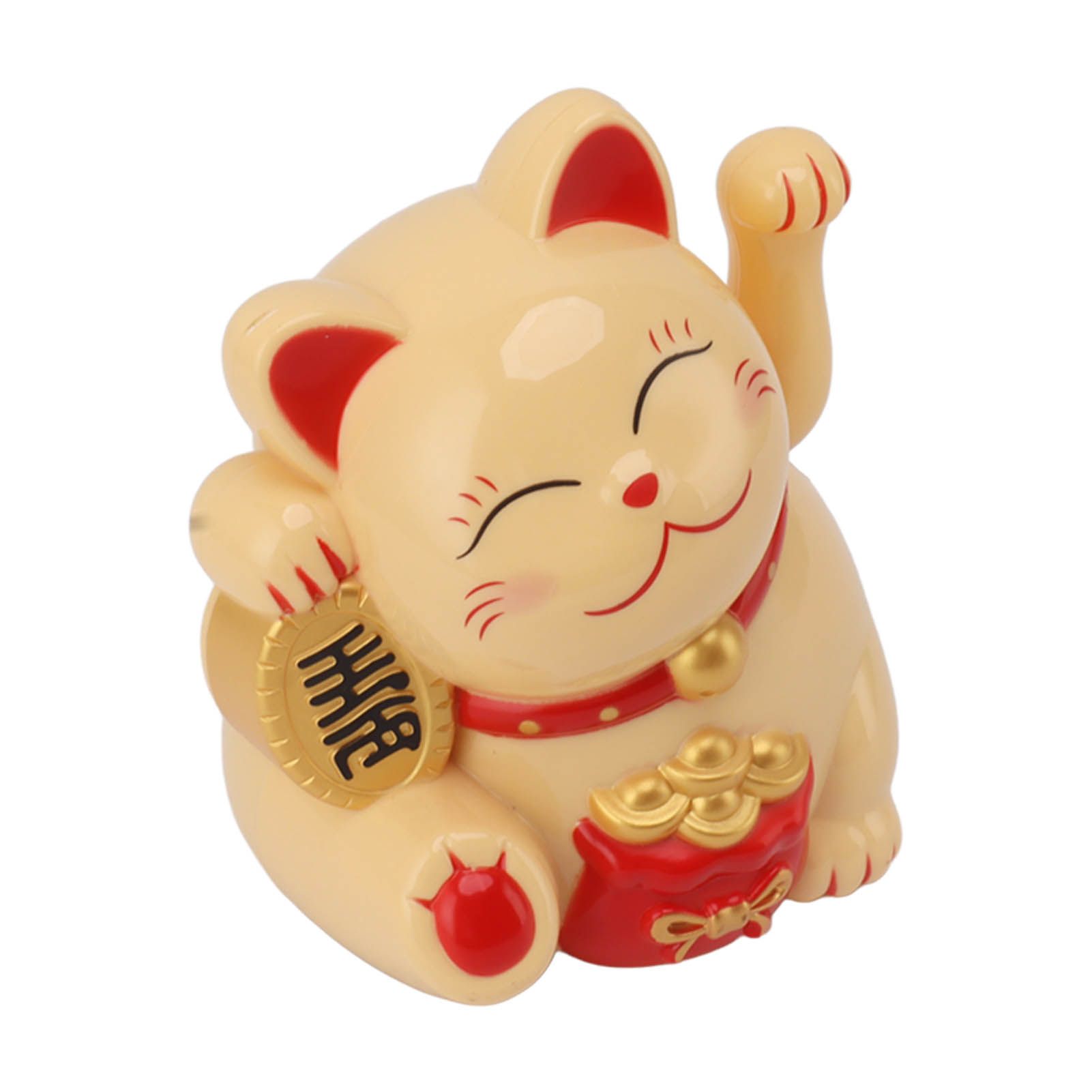 5.5in Electric Waving Arm Fortune Cat Decorative Cute Plastic Cat Ornaments view 5