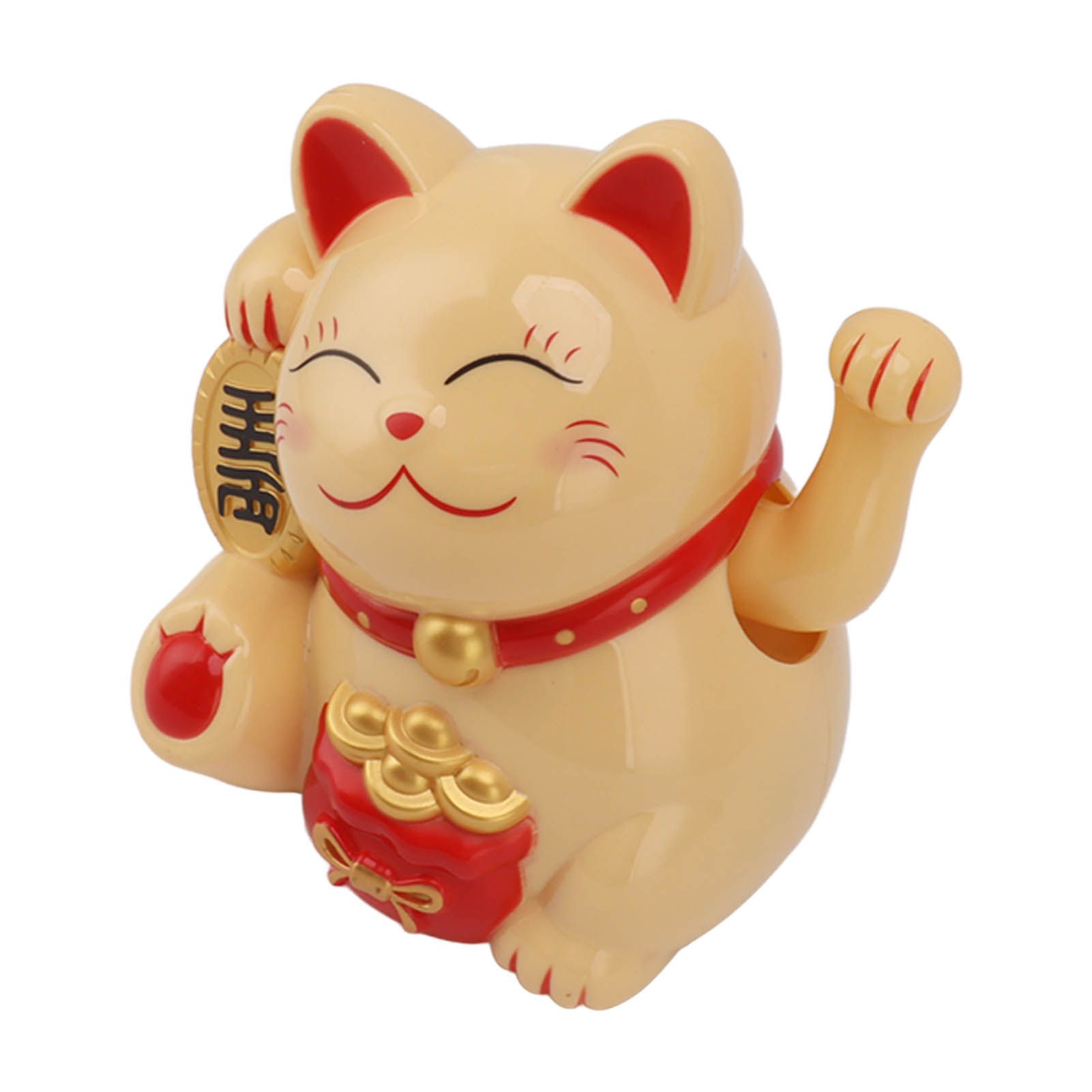 5.5in Electric Waving Arm Fortune Cat Decorative Cute Plastic Cat Ornaments view 6