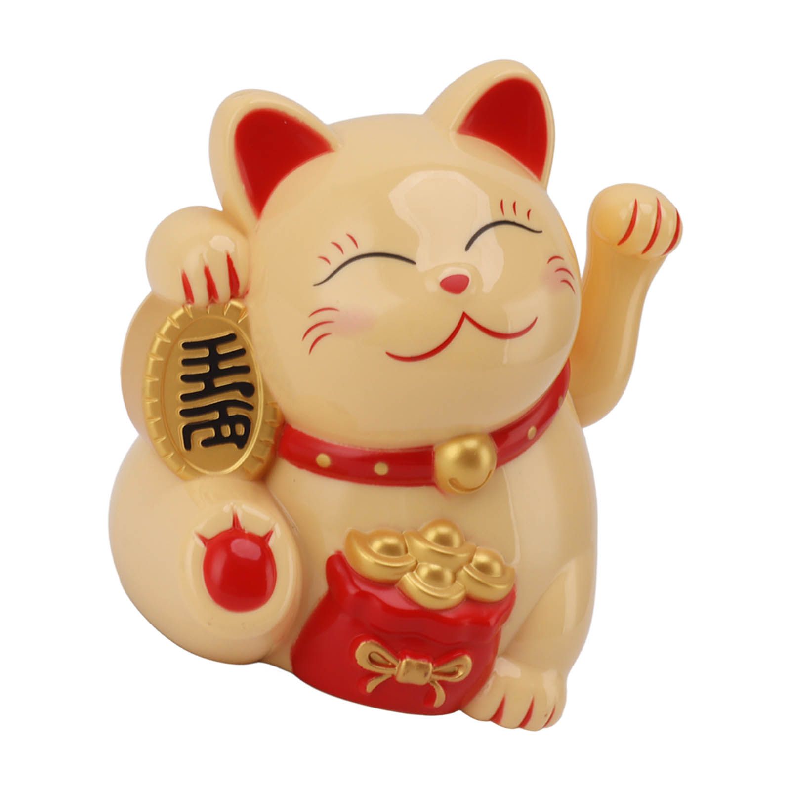 5.5in Electric Waving Arm Fortune Cat Decorative Cute Plastic Cat Ornaments view 7