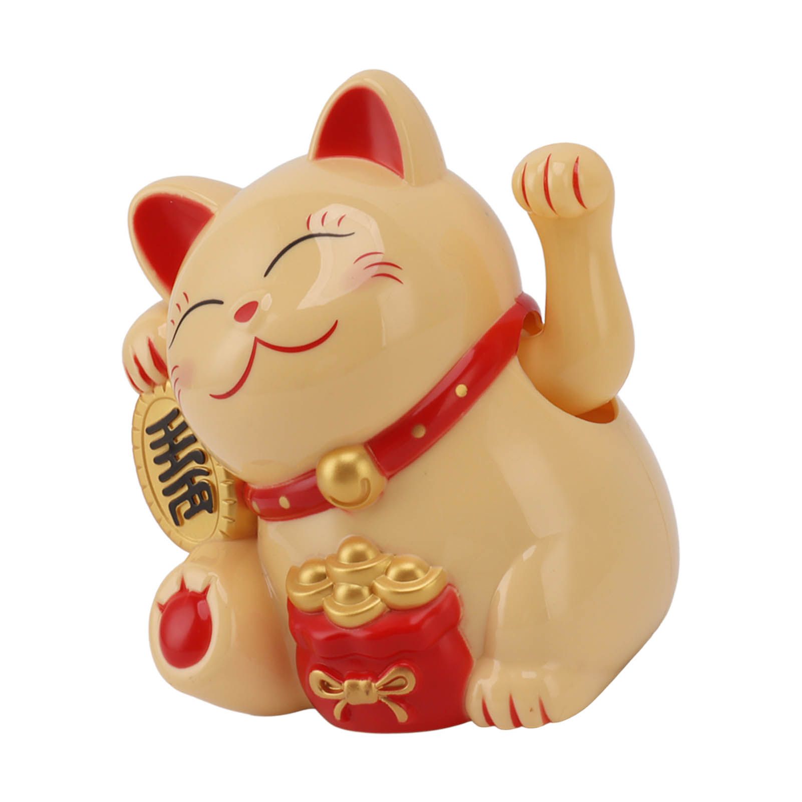 5.5in Electric Waving Arm Fortune Cat Decorative Cute Plastic Cat Ornaments view 8