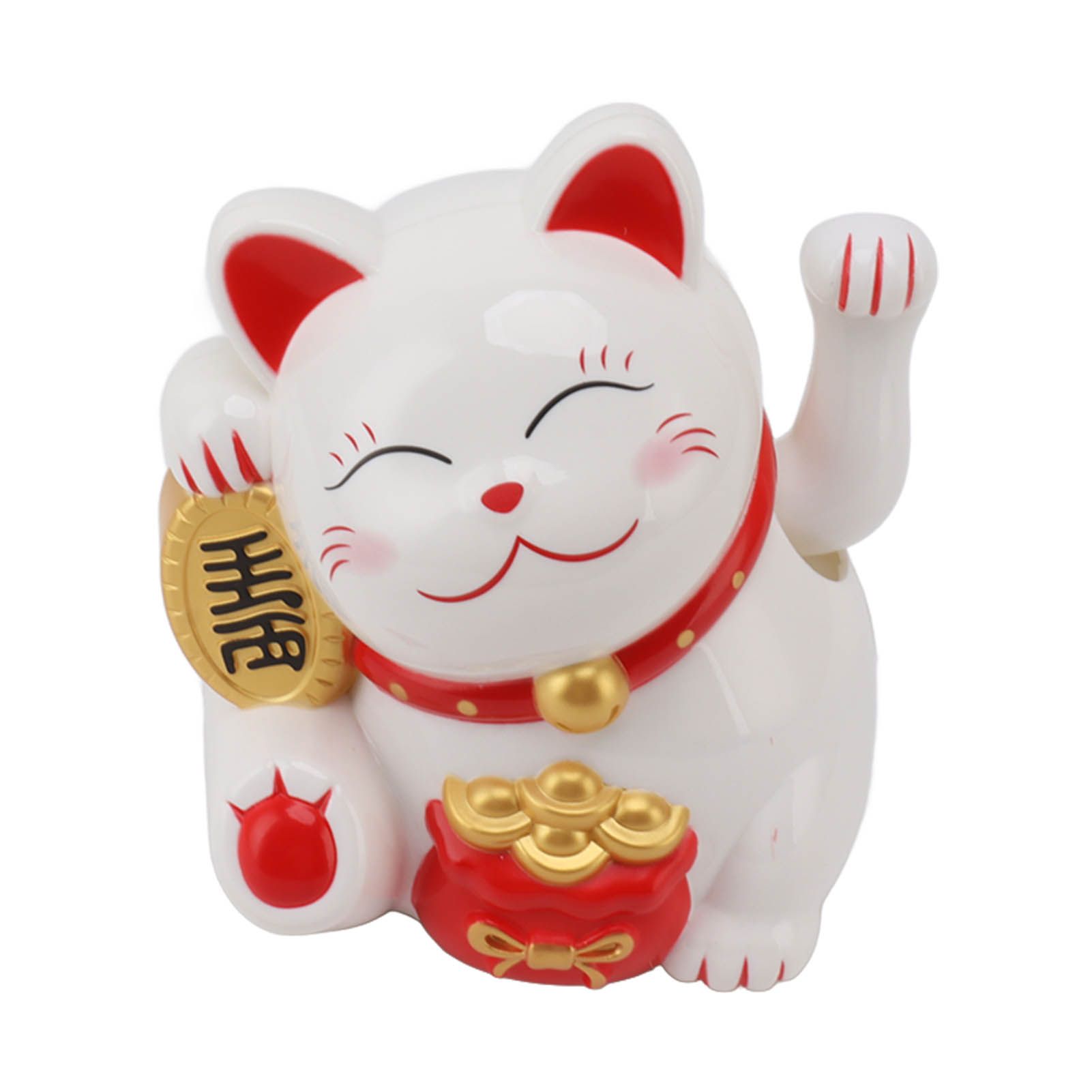 5.5in Electric Waving Arm Fortune Cat Decorative Cute Plastic Cat Ornaments view 4