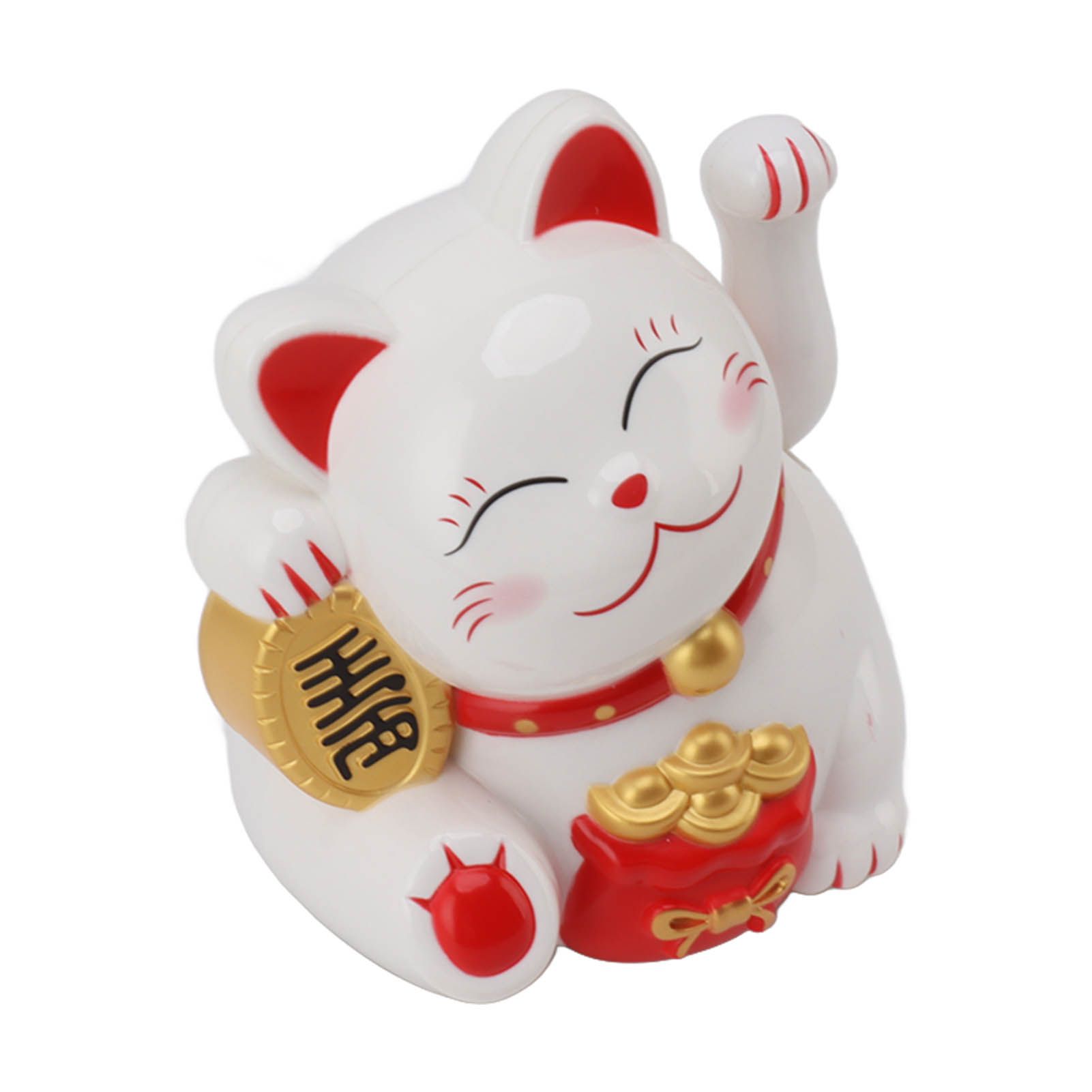 5.5in Electric Waving Arm Fortune Cat Decorative Cute Plastic Cat Ornaments view 5