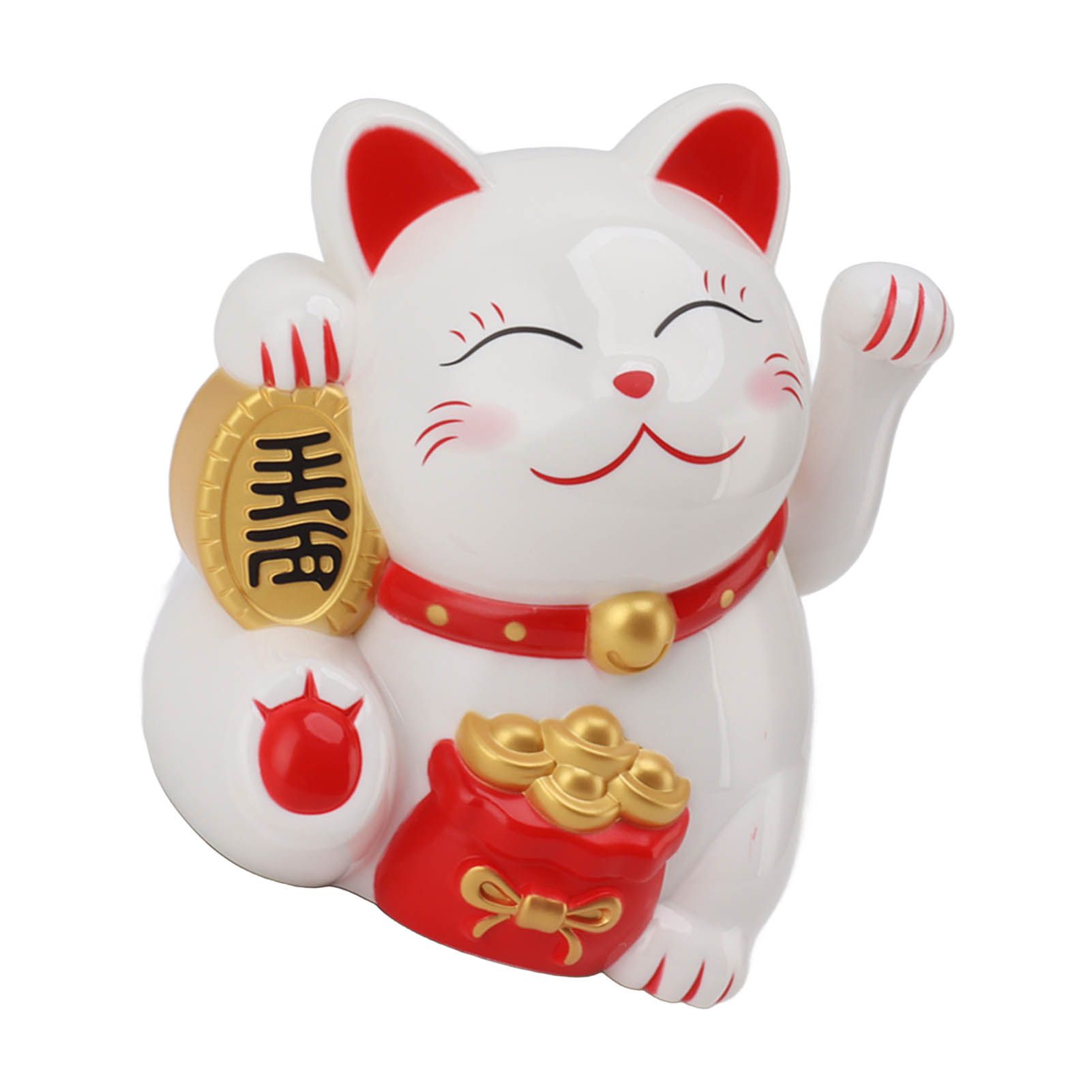 5.5in Electric Waving Arm Fortune Cat Decorative Cute Plastic Cat Ornaments view 7