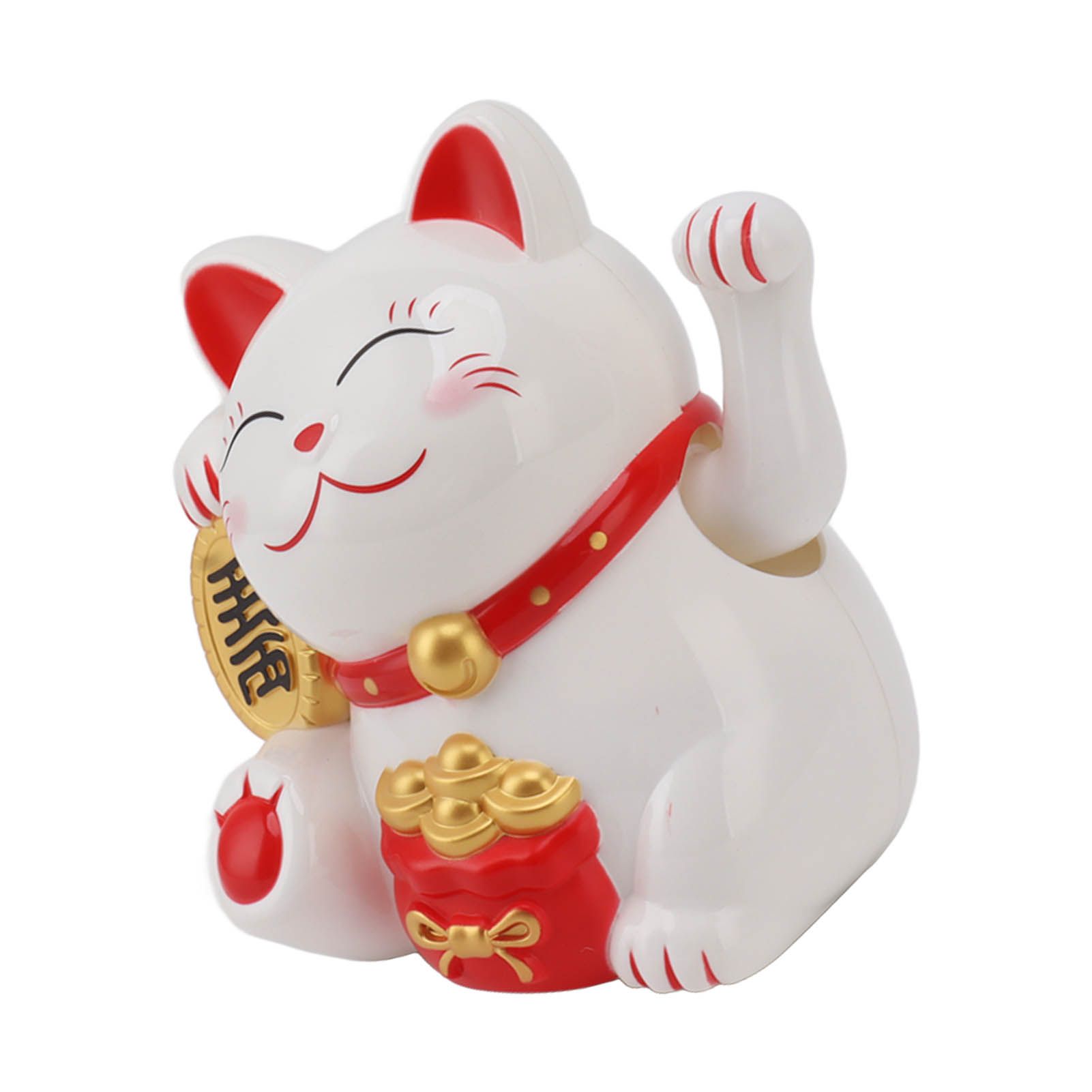 5.5in Electric Waving Arm Fortune Cat Decorative Cute Plastic Cat Ornaments view 8