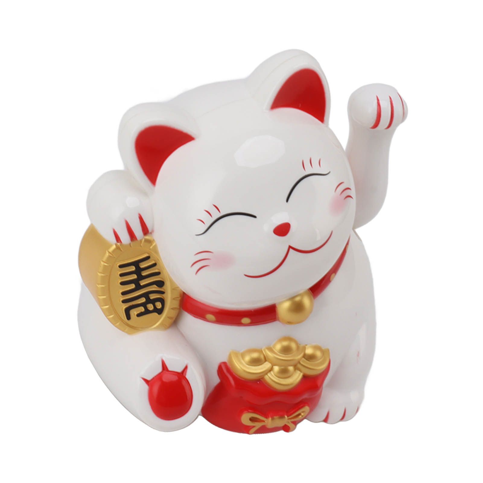 5.5in Electric Waving Arm Fortune Cat Decorative Cute Plastic Cat Ornaments view 9
