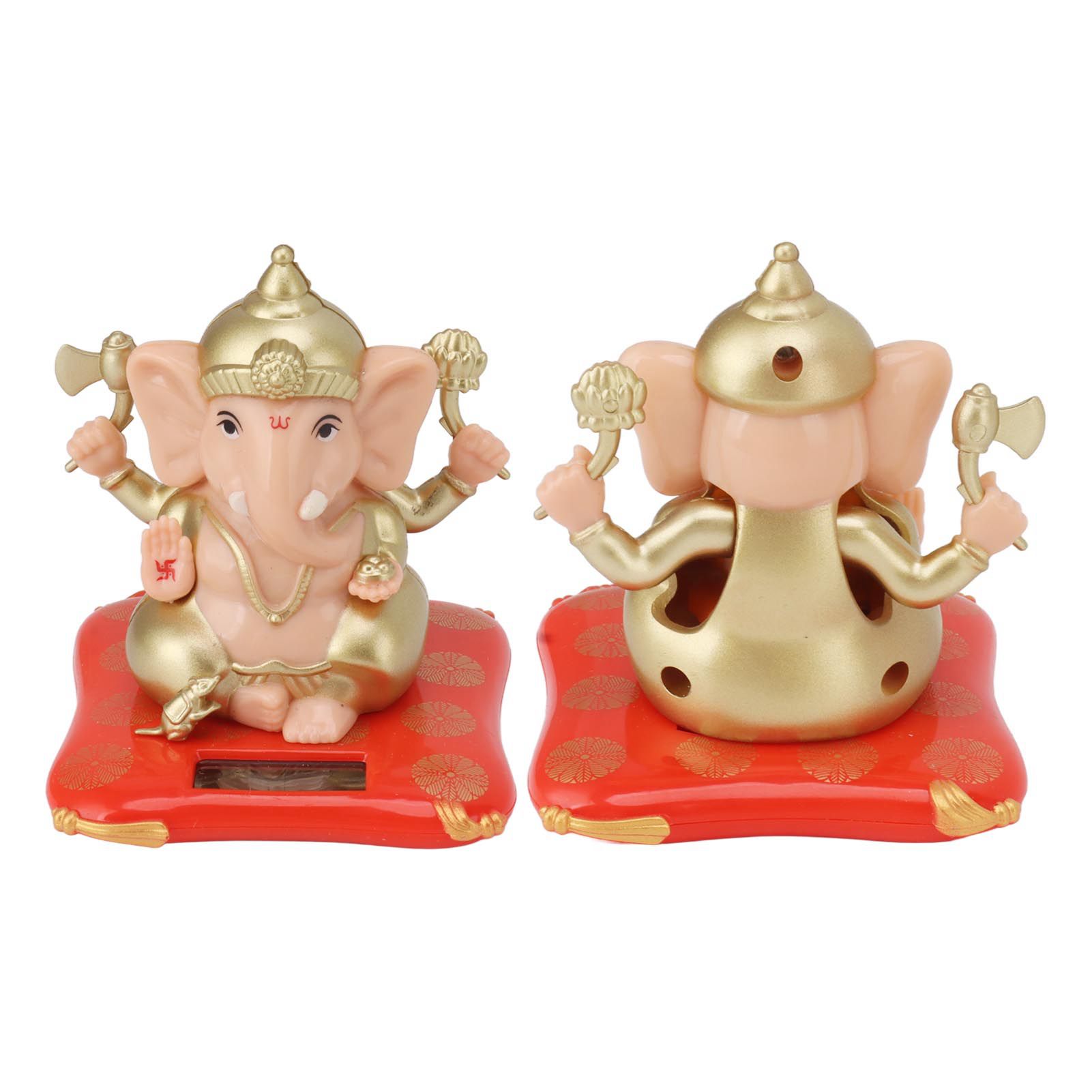 Solar Powered Ganesha Ornament Decoration Ornaments for Home Garden Car Dashboard view 8