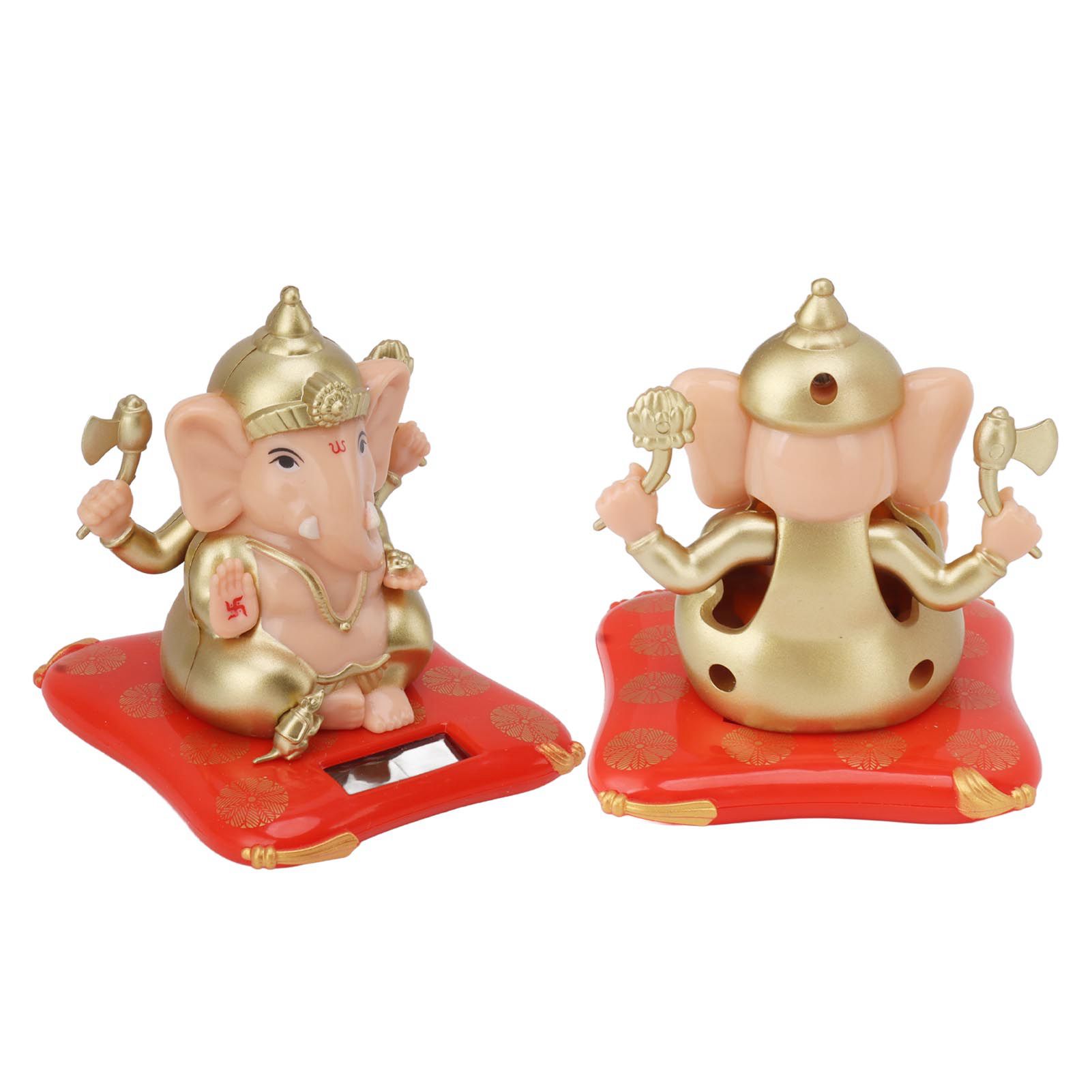 Solar Powered Ganesha Ornament Decoration Ornaments for Home Garden Car Dashboard view 9