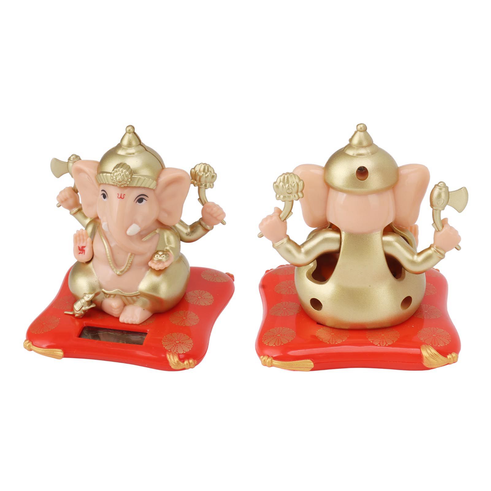 Solar Powered Ganesha Ornament Decoration Ornaments for Home Garden Car Dashboard view 10