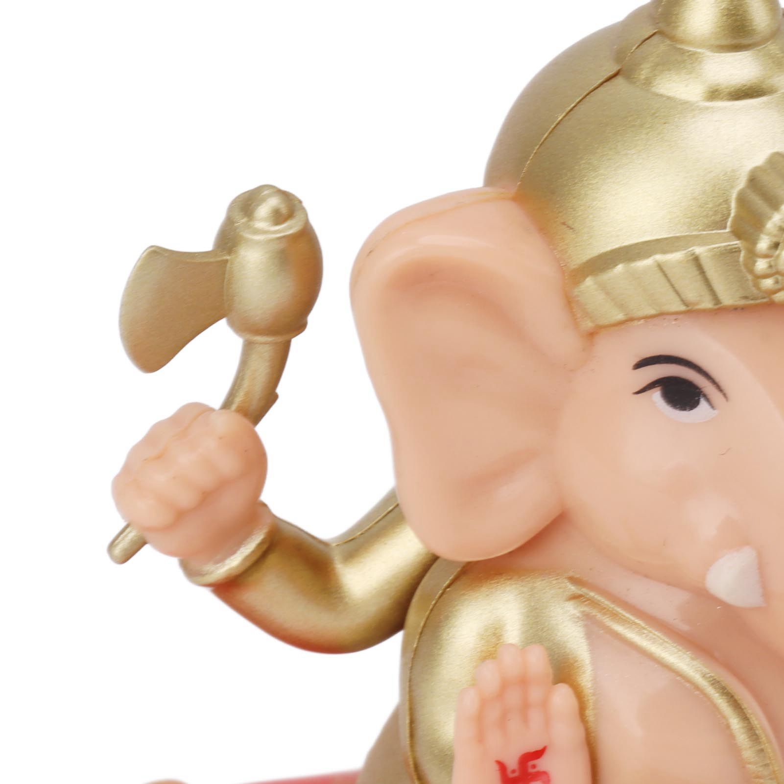Solar Powered Ganesha Ornament Decoration Ornaments for Home Garden Car Dashboard view 13