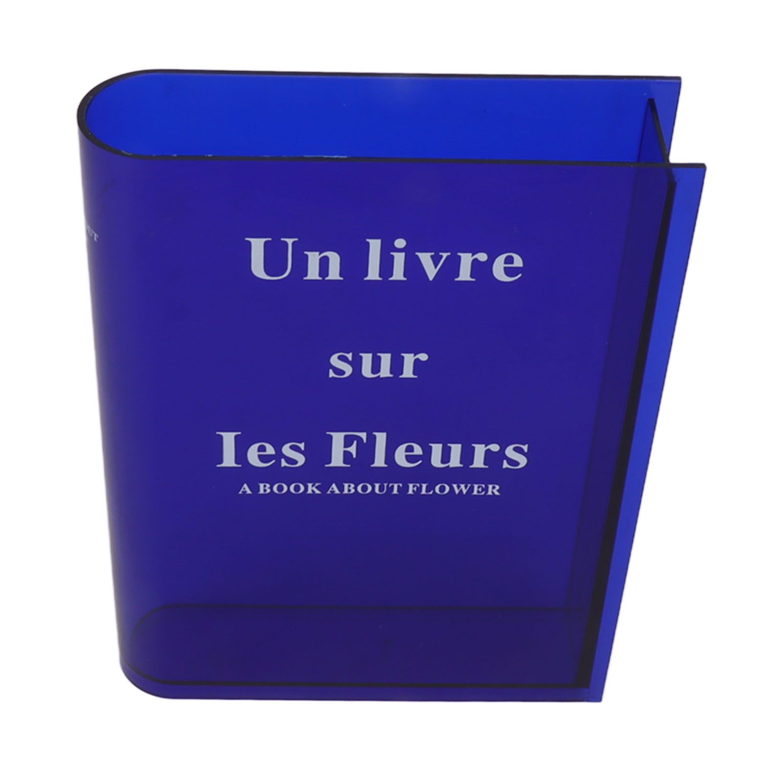 Book Vase for Flowers Acrylic Decorative Transparent Clear Book Shape Flower view 2