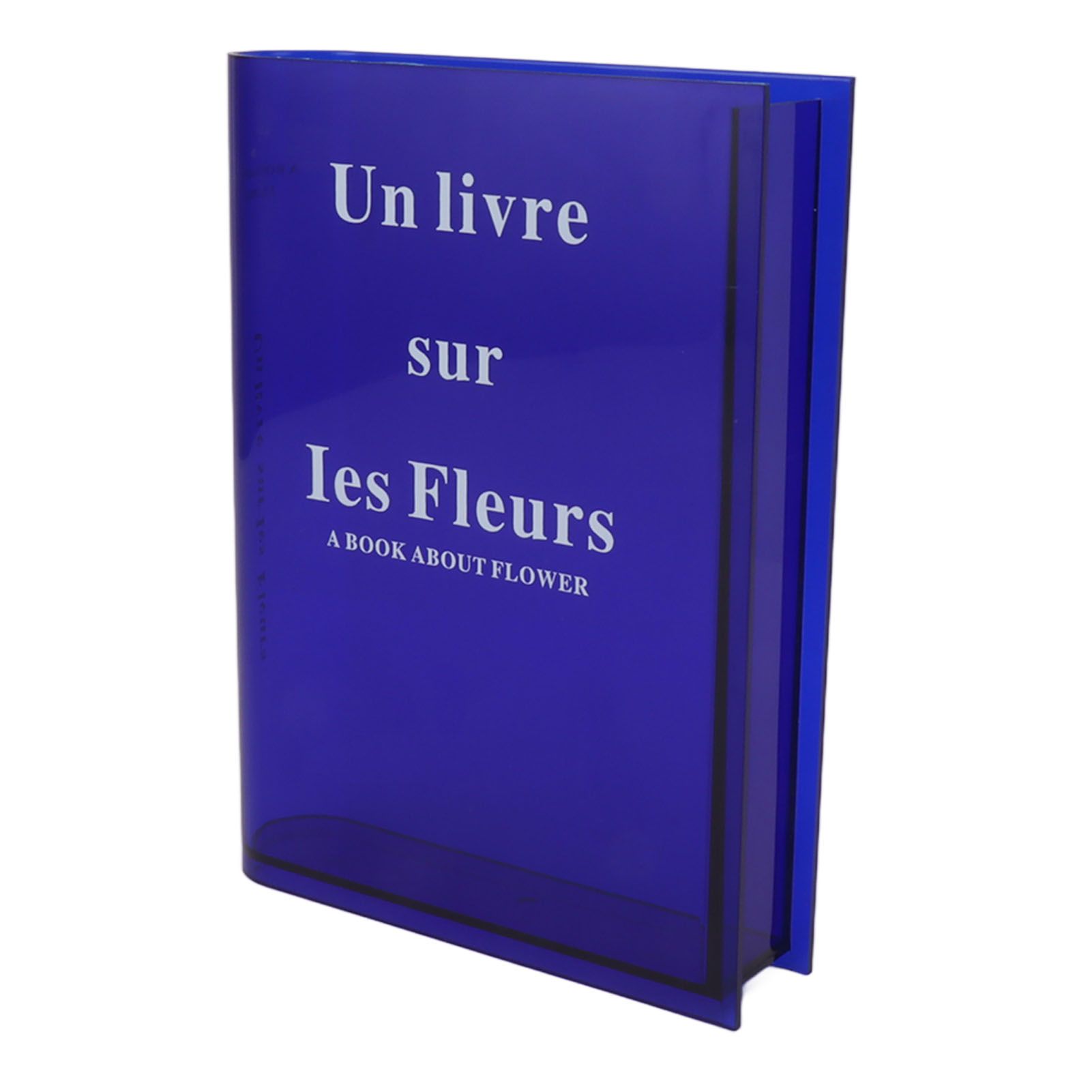 Book Vase for Flowers Acrylic Decorative Transparent Clear Book Shape Flower view 6