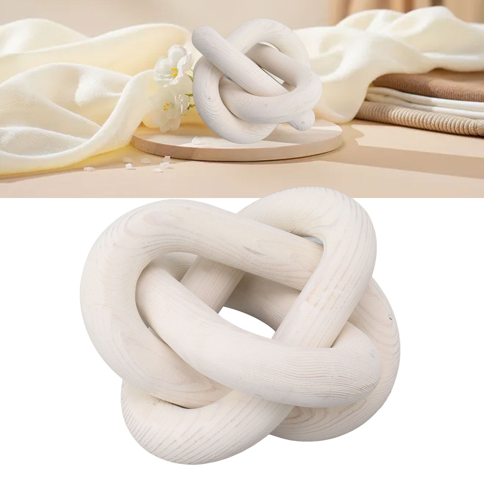 Decorative Wood Chain 3 Link Wood Chain Link Decorations for Home Living Room view 11