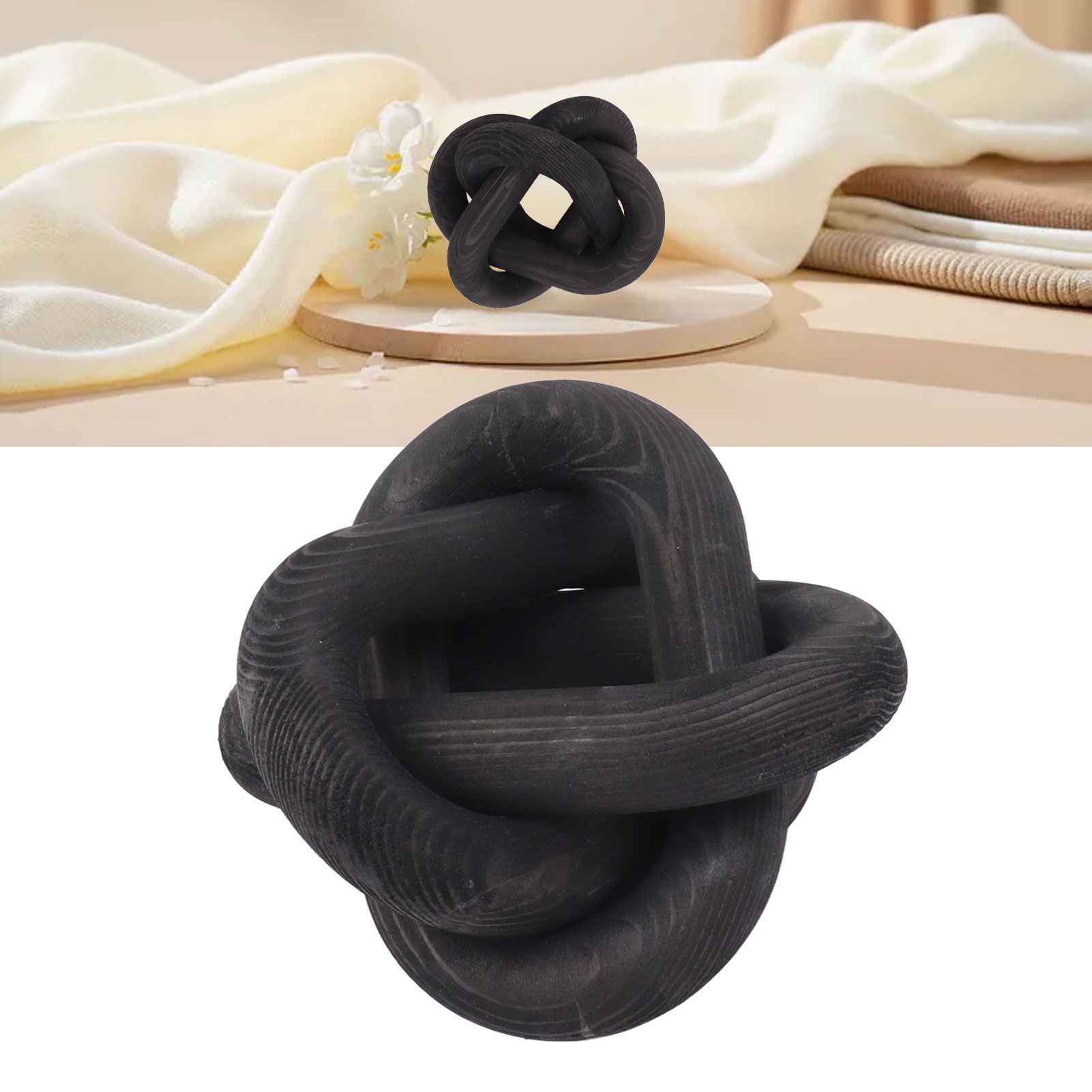 Decorative Wood Chain 3 Link Wood Chain Link Decorations for Home Living Room view 11