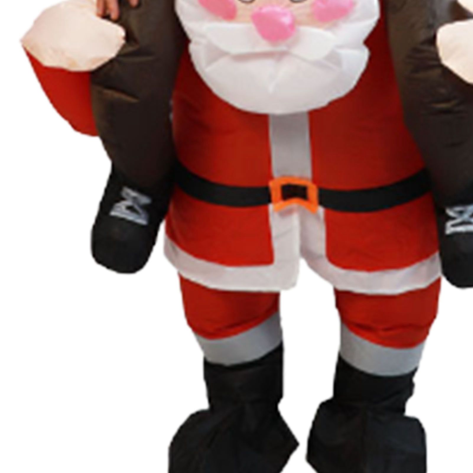 Santa Costume Funny Father Christmas Riding Inflatable Show Party Cosplay Role view 15