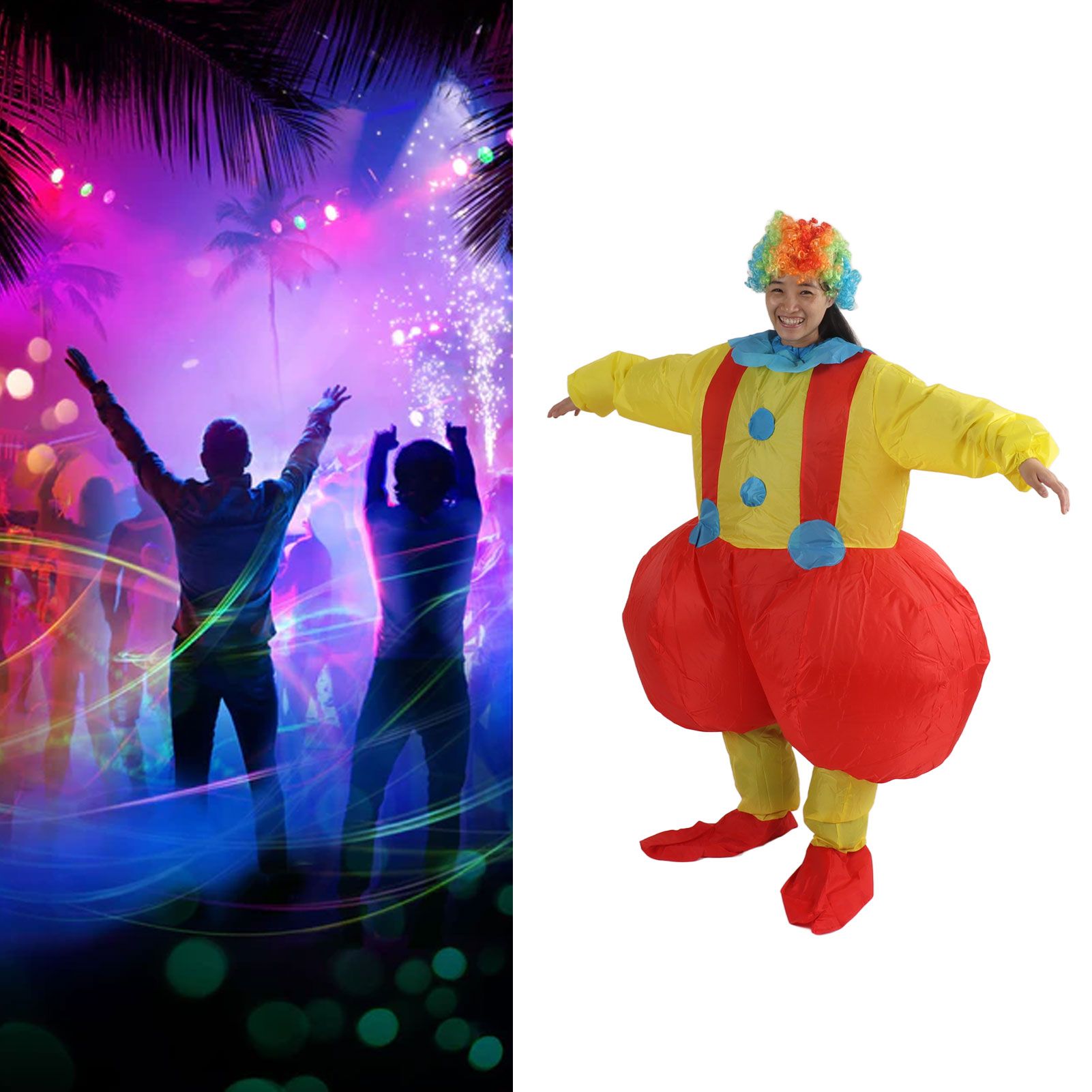Adult Inflatable Big Ass Clown Costume Waterproof Clown Inflatable Cosplay view 11