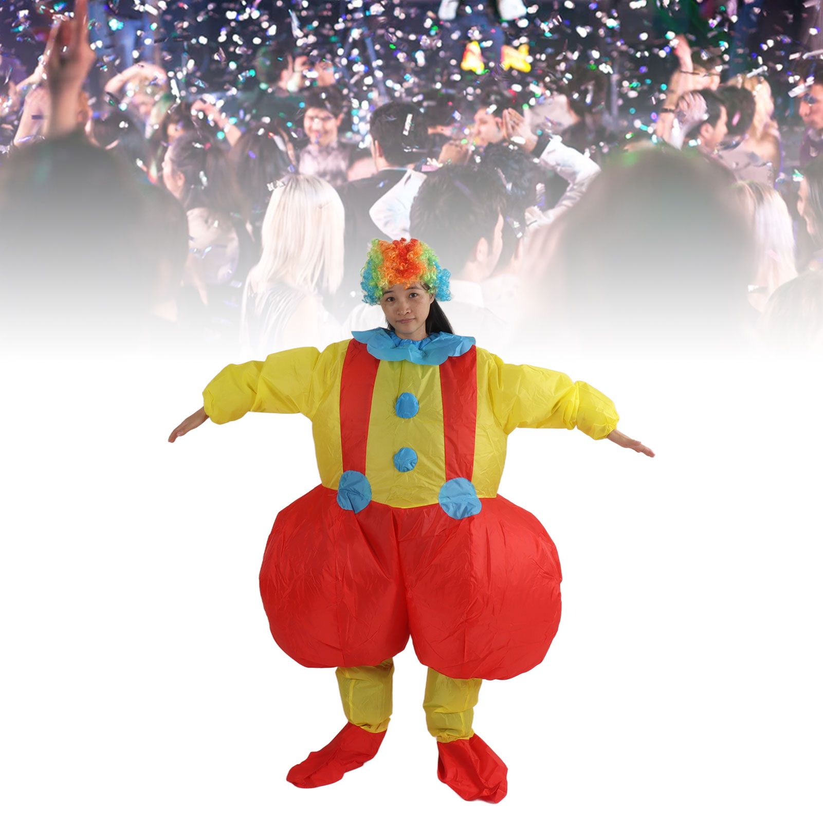 Adult Inflatable Big Ass Clown Costume Waterproof Clown Inflatable Cosplay view 12