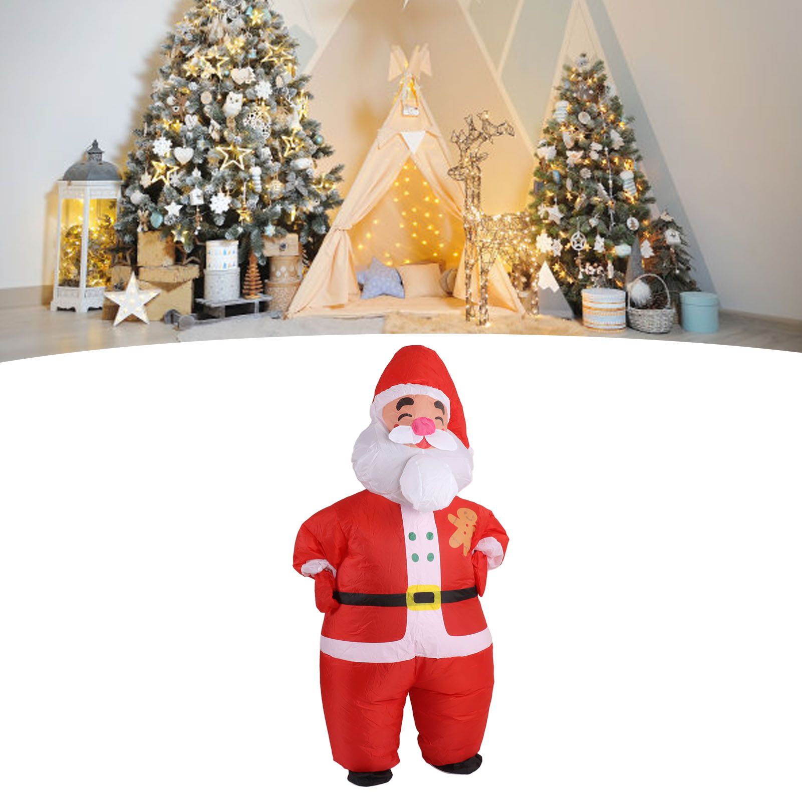 Inflatable Christmas Costume Funny Blow Up Christmas Party Doll Suit for view 12