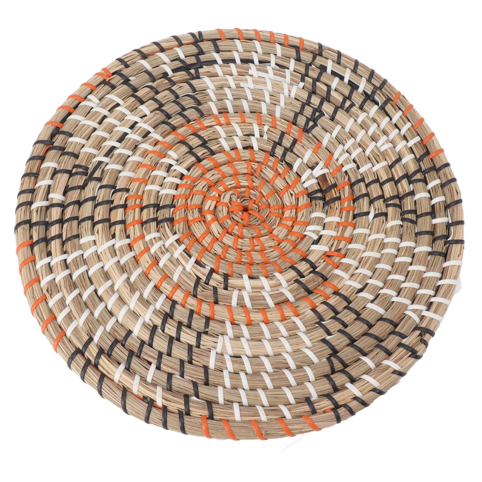 Grass Woven Placemats Nordic Style Innovative Round Placemats for Dining Table view 3