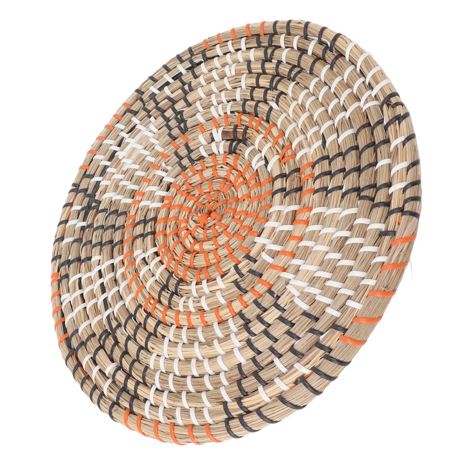 Grass Woven Placemats Nordic Style Innovative Round Placemats for Dining Table view 4