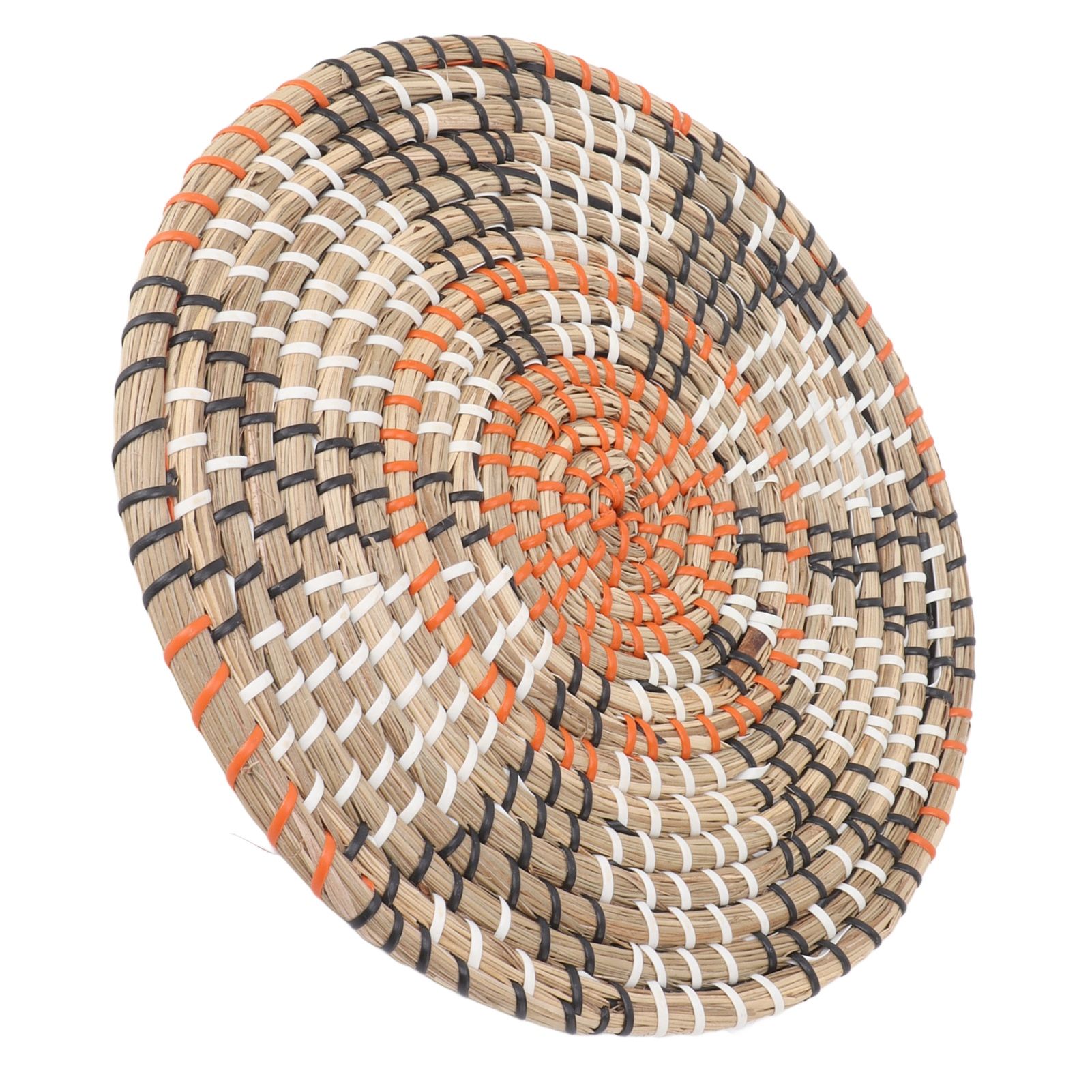 Grass Woven Placemats Nordic Style Innovative Round Placemats for Dining Table view 5
