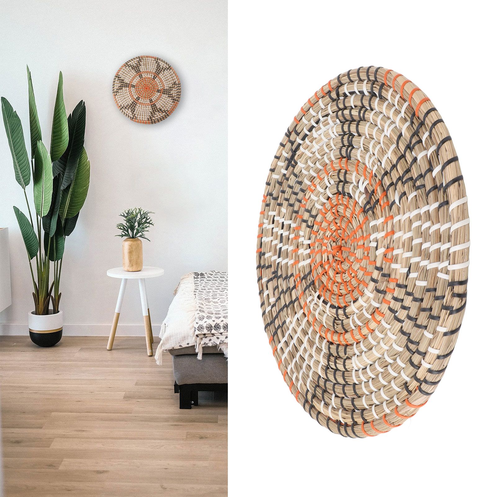 Grass Woven Placemats Nordic Style Innovative Round Placemats for Dining Table view 11