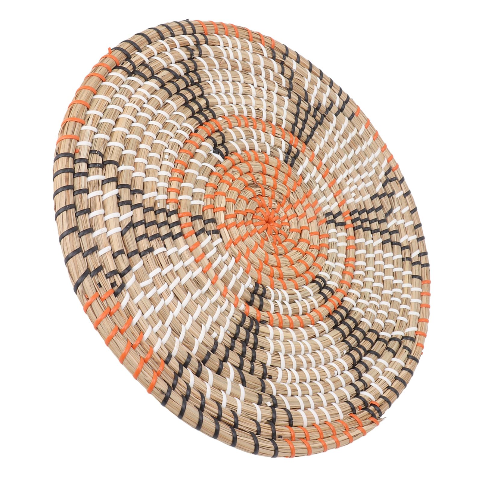 Grass Woven Placemats Nordic Style Innovative Round Placemats for Dining Table view 2