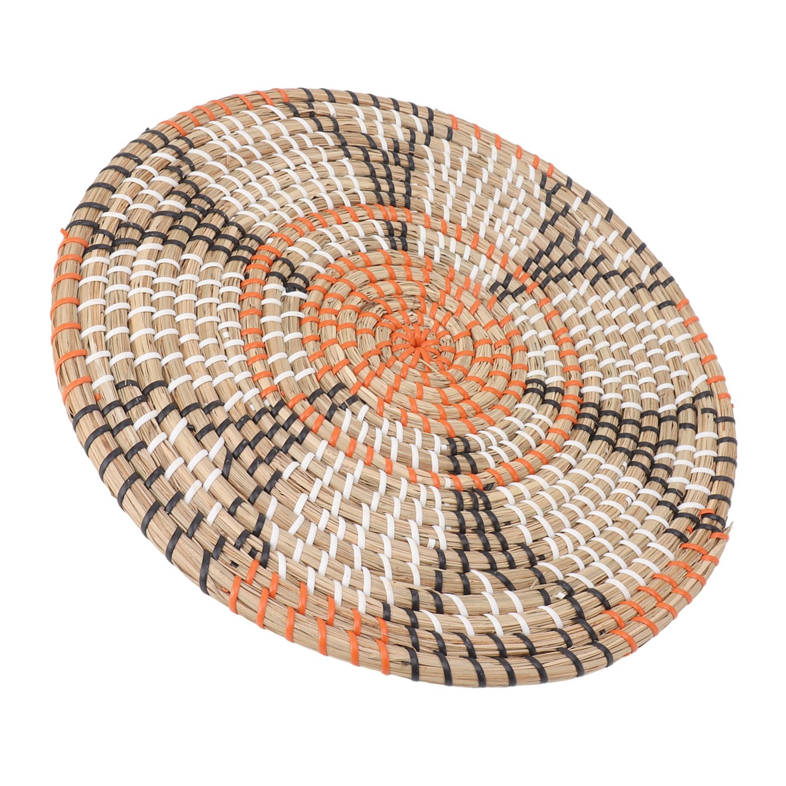 Grass Woven Placemats Nordic Style Innovative Round Placemats for Dining Table view 3