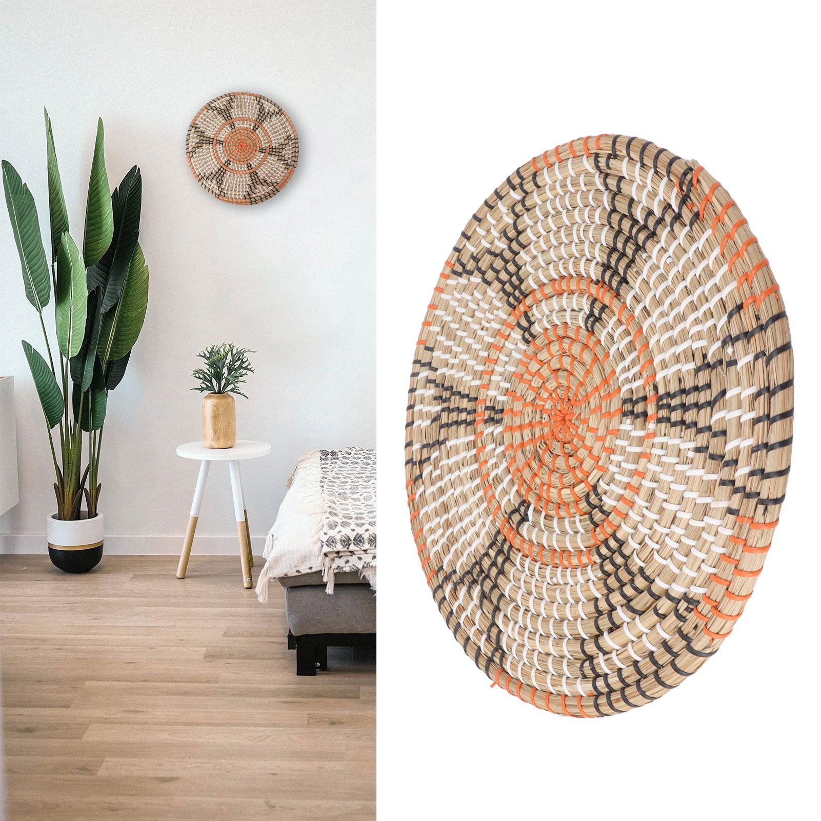 Grass Woven Placemats Nordic Style Innovative Round Placemats for Dining Table view 11