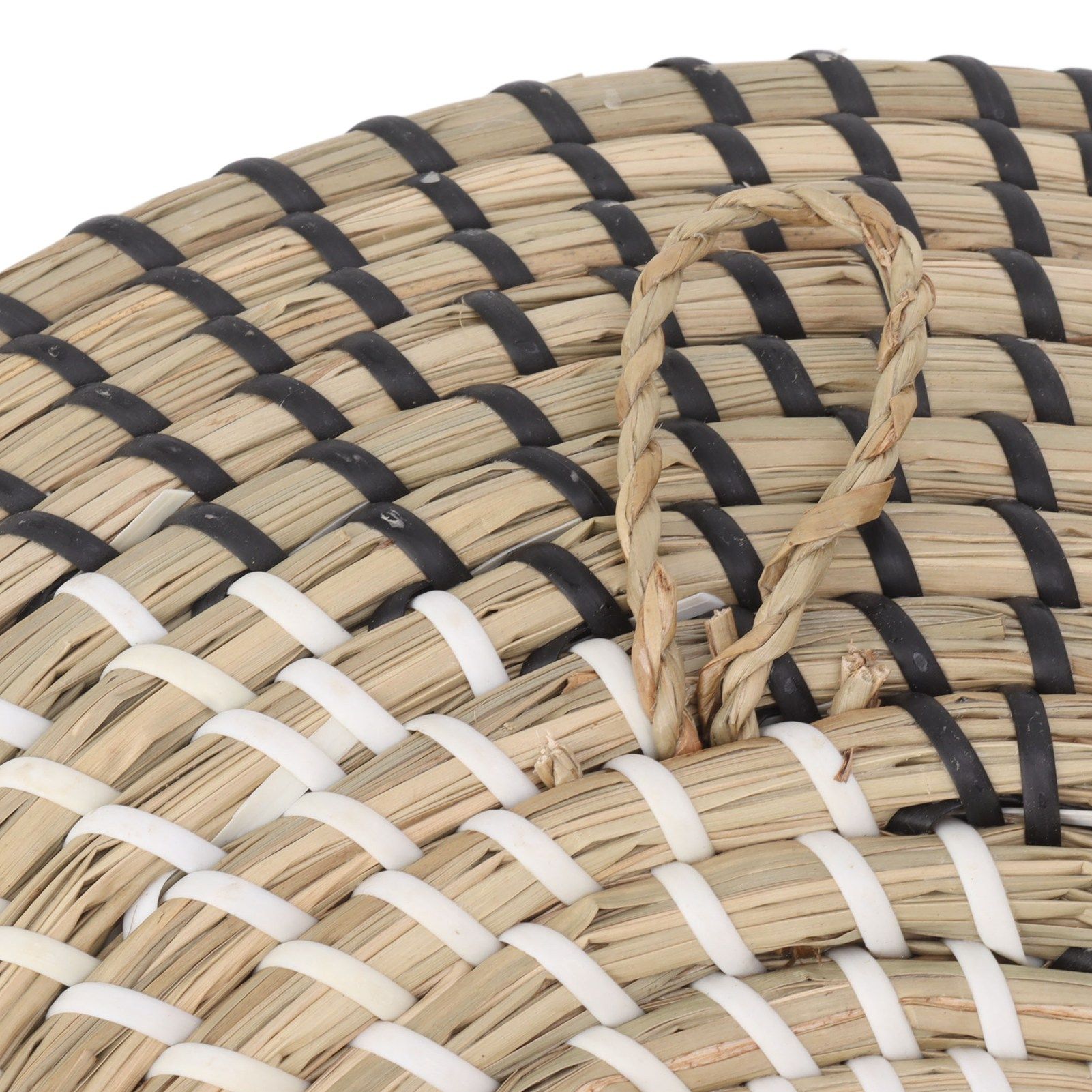 Woven Wall Basket Decor Handcrafted Seagrass Hanging Baskets Multifunction view 13
