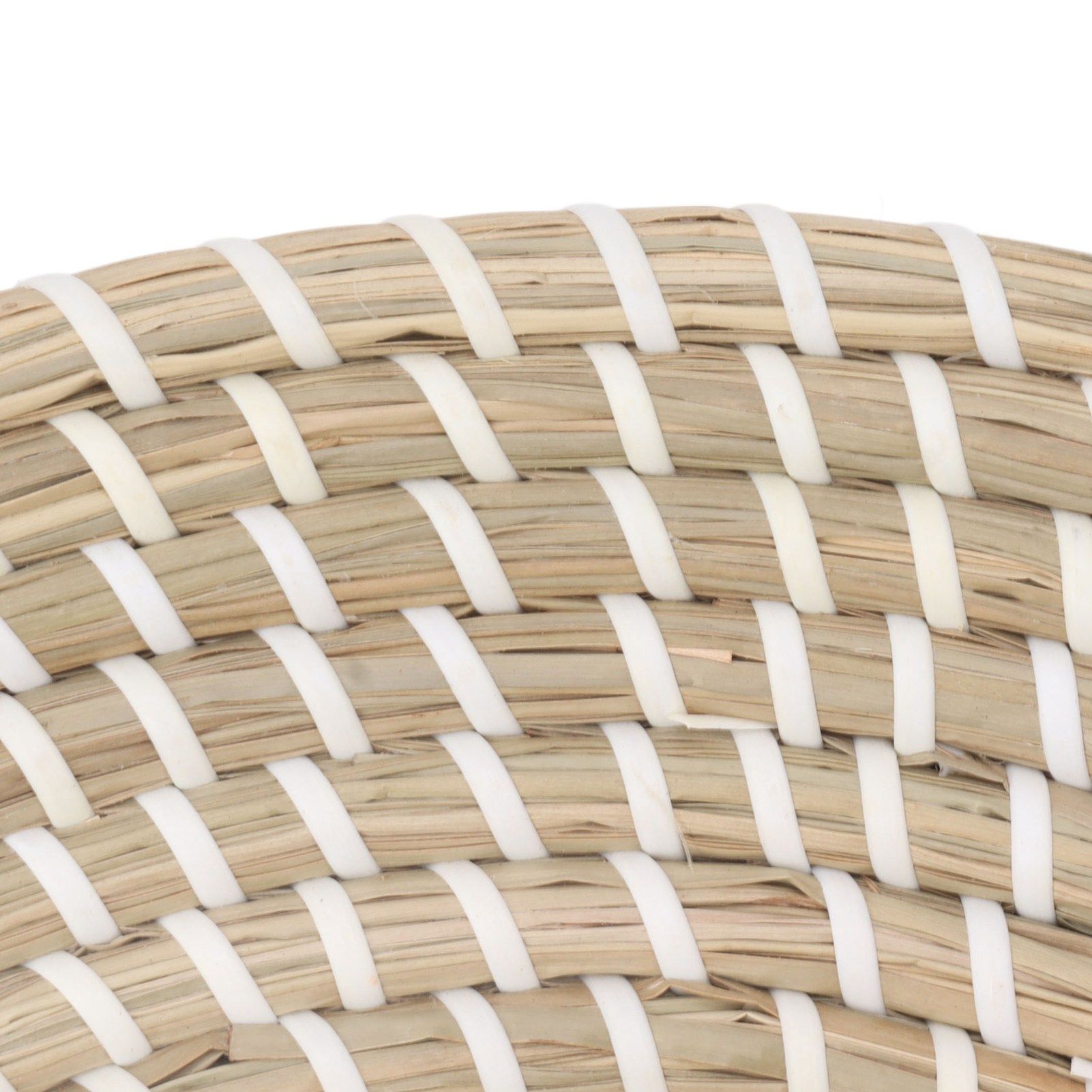Woven Wall Basket Decor Handcrafted Seagrass Hanging Baskets Multifunction view 14