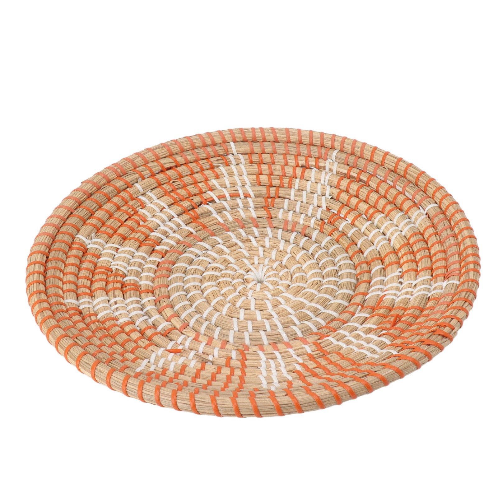 Round Grass Wall Ornaments 35cm Diameter Hand Knitting Hanging Woven Wall view 2