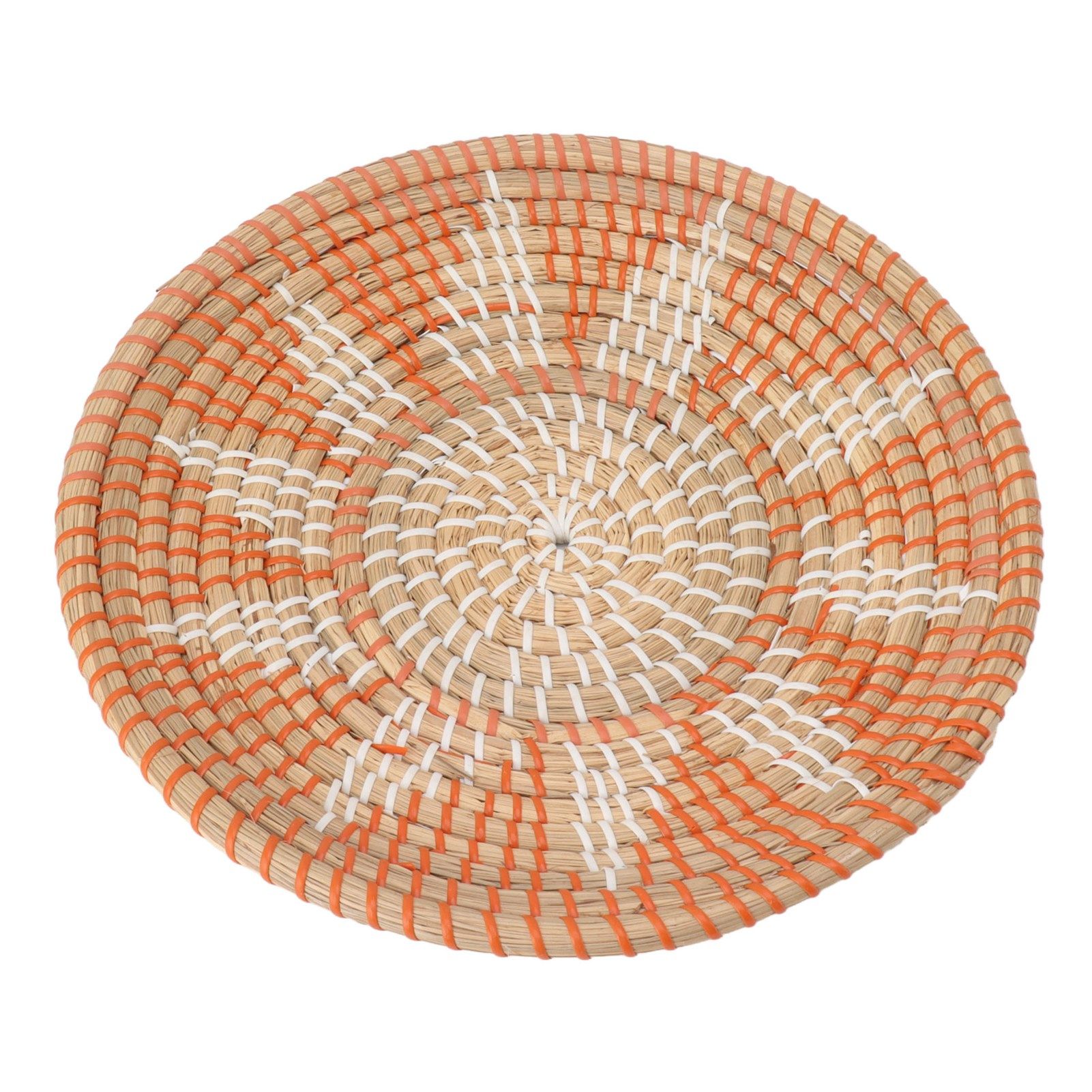 Round Grass Wall Ornaments 35cm Diameter Hand Knitting Hanging Woven Wall view 3