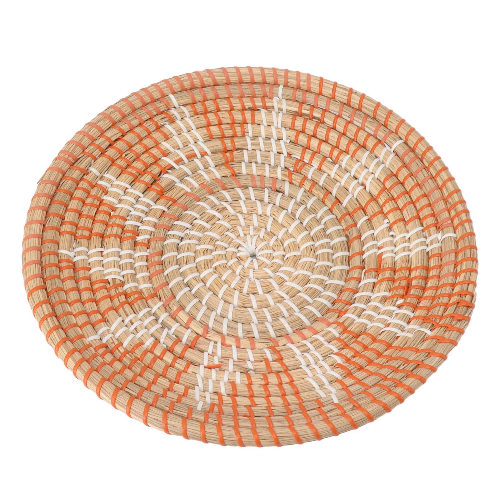 Round Grass Wall Ornaments 35cm Diameter Hand Knitting Hanging Woven Wall view 4