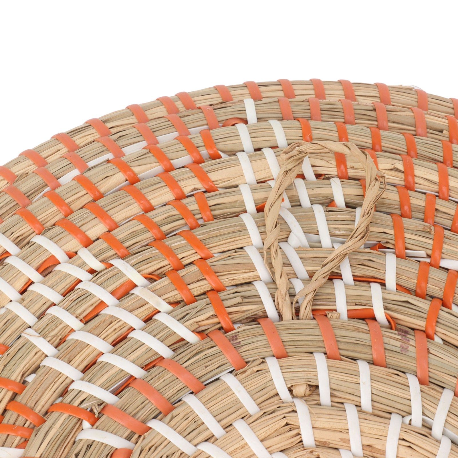 Round Grass Wall Ornaments 35cm Diameter Hand Knitting Hanging Woven Wall view 13