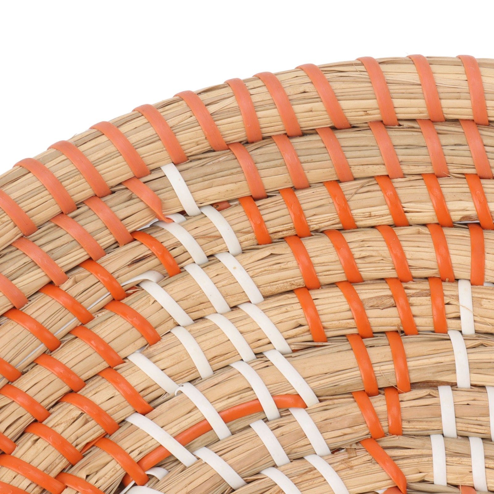 Round Grass Wall Ornaments 35cm Diameter Hand Knitting Hanging Woven Wall view 14