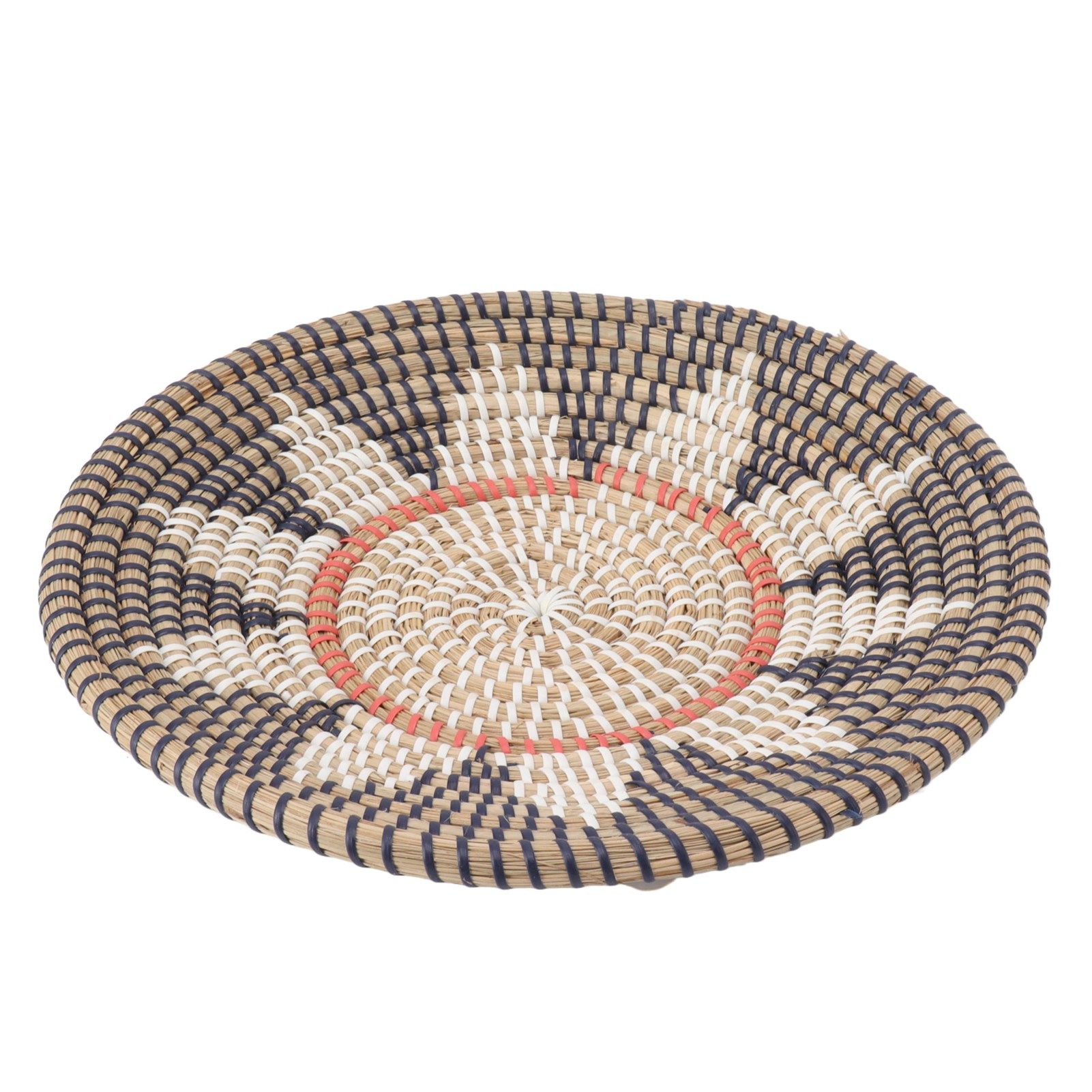 Round Grass Wall Ornaments 35cm Diameter Hand Knitting Hanging Woven Wall view 2