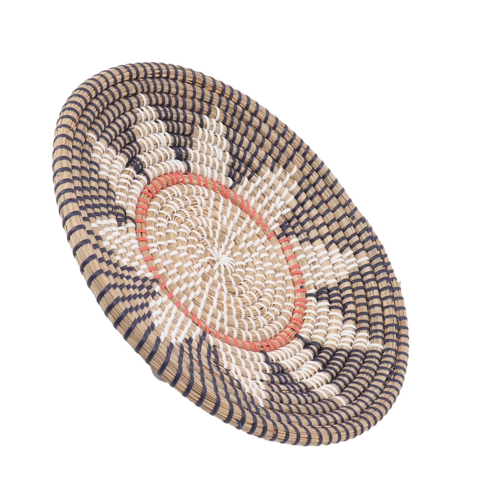 Round Grass Wall Ornaments 35cm Diameter Hand Knitting Hanging Woven Wall view 5