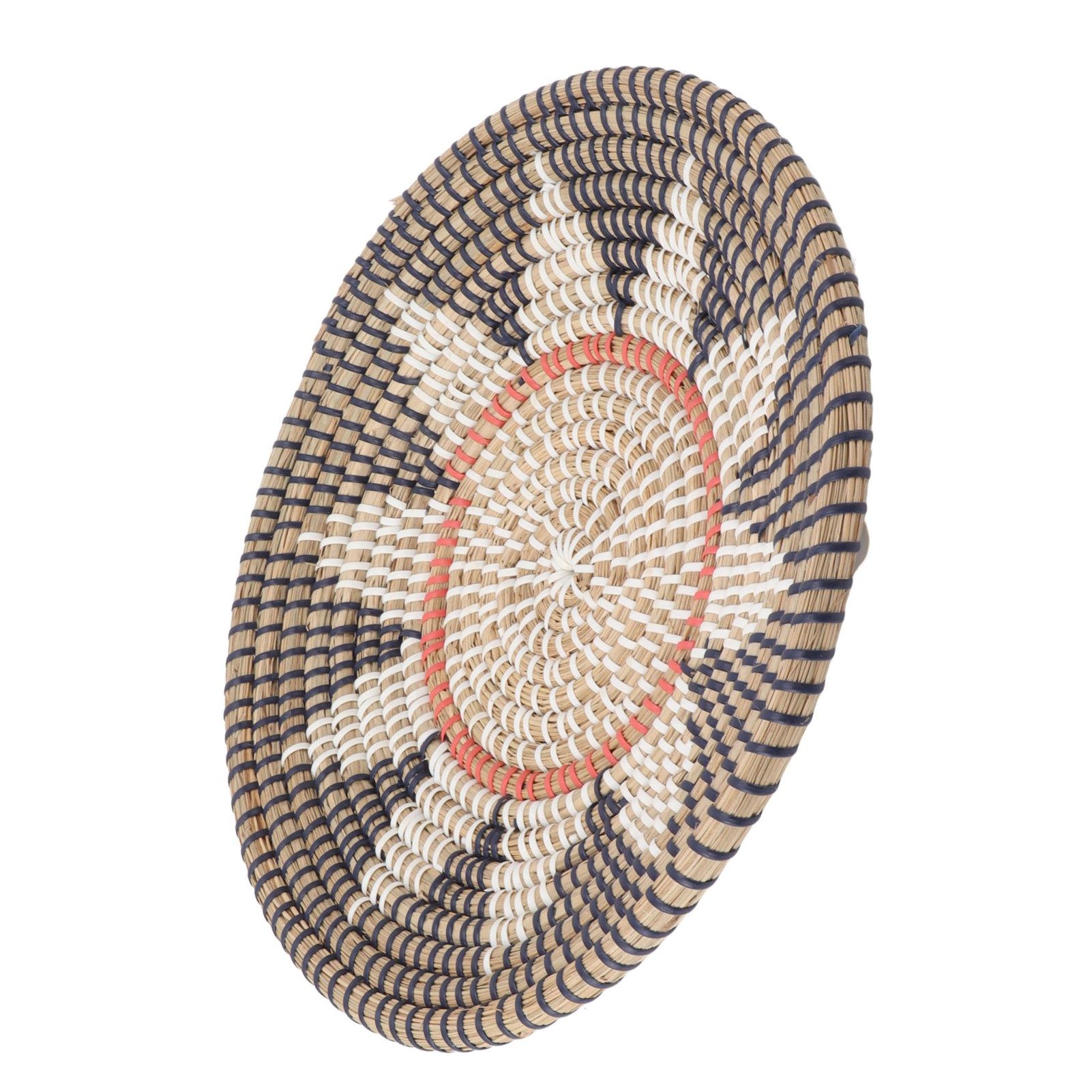 Round Grass Wall Ornaments 35cm Diameter Hand Knitting Hanging Woven Wall view 6