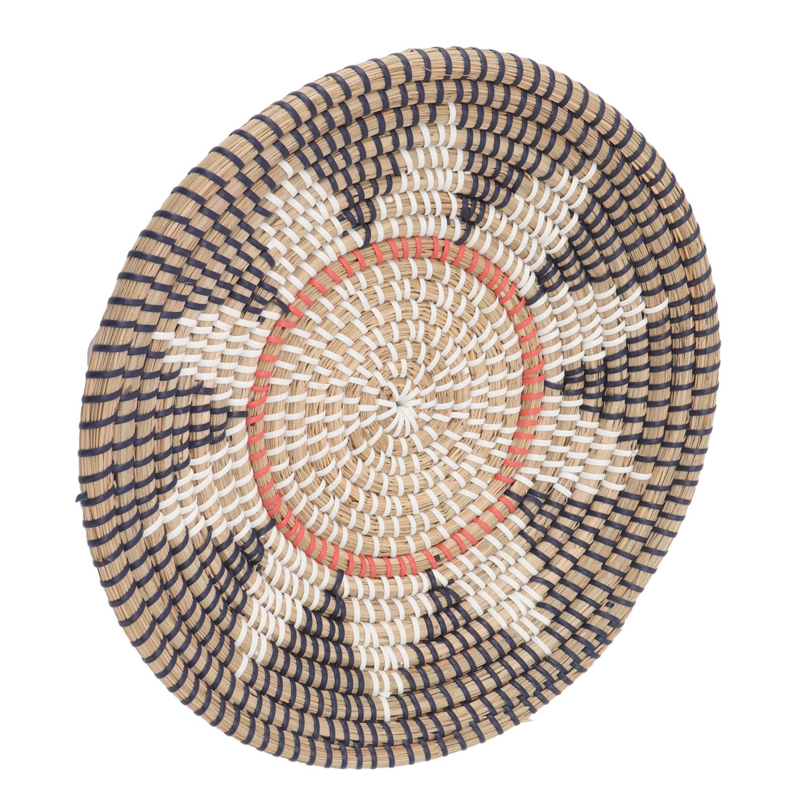 Round Grass Wall Ornaments 35cm Diameter Hand Knitting Hanging Woven Wall view 10