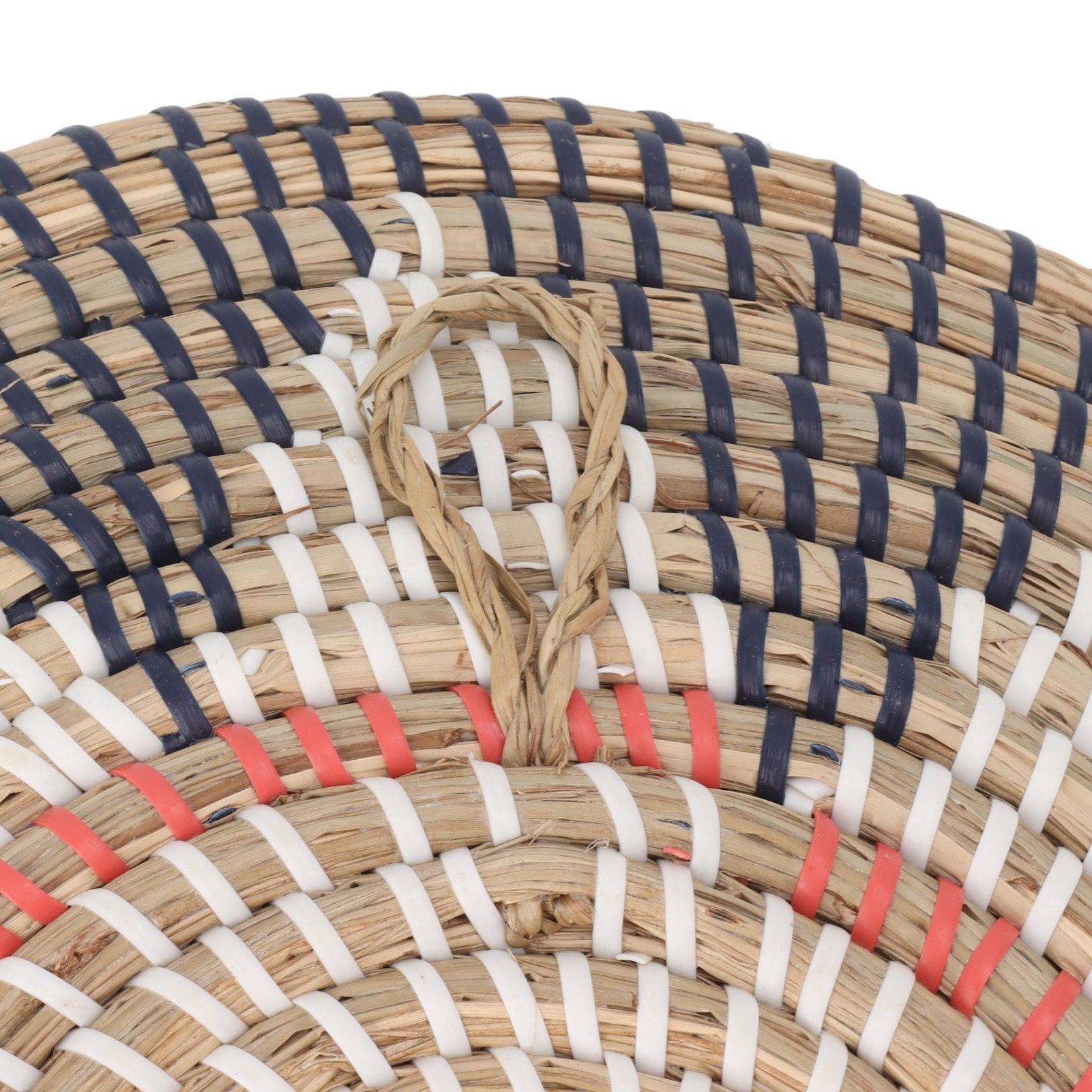 Round Grass Wall Ornaments 35cm Diameter Hand Knitting Hanging Woven Wall view 13