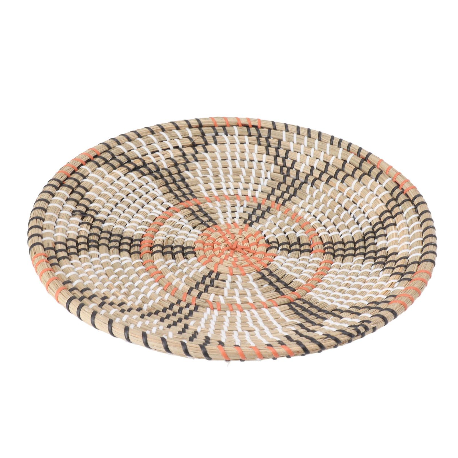 Round Grass Wall Ornaments 35cm Diameter Hand Knitting Hanging Woven Wall view 2