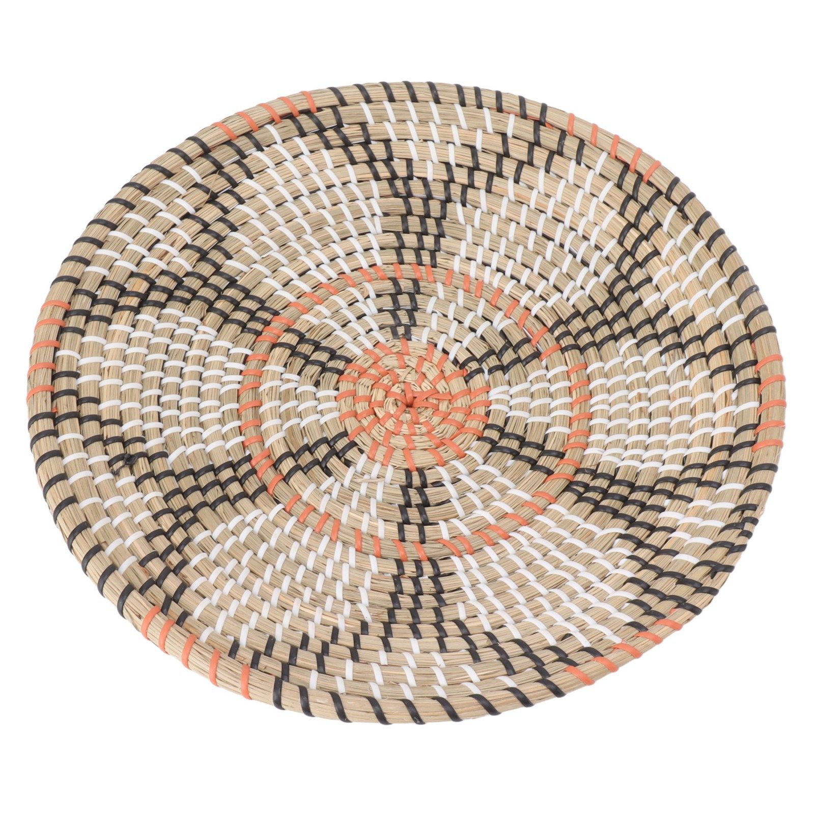 Round Grass Wall Ornaments 35cm Diameter Hand Knitting Hanging Woven Wall view 4